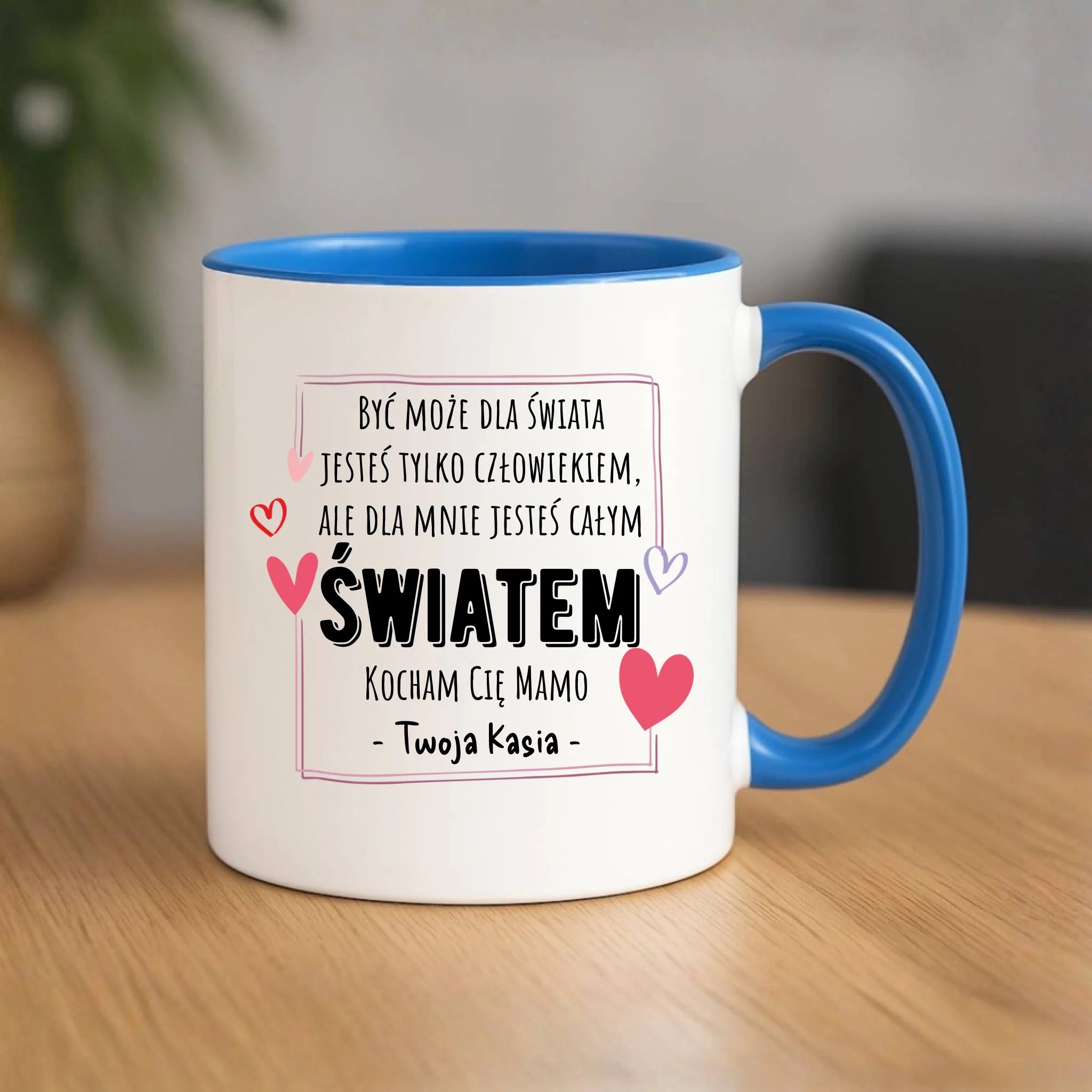 Kubek dla mamy - Mamo jesteś całym Światem - personalizowany DM06 - StoryCups.pl
