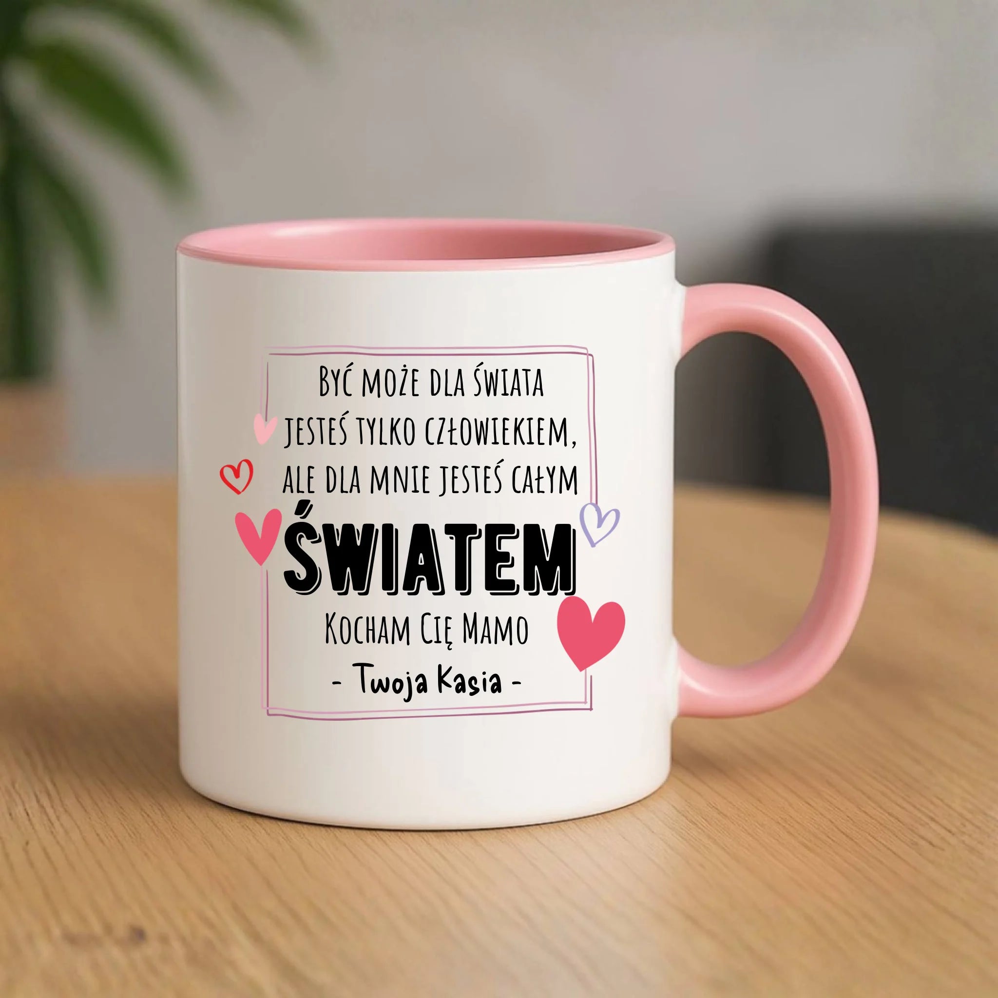 Kubek dla mamy - Mamo jesteś całym Światem - personalizowany DM06 - StoryCups.pl