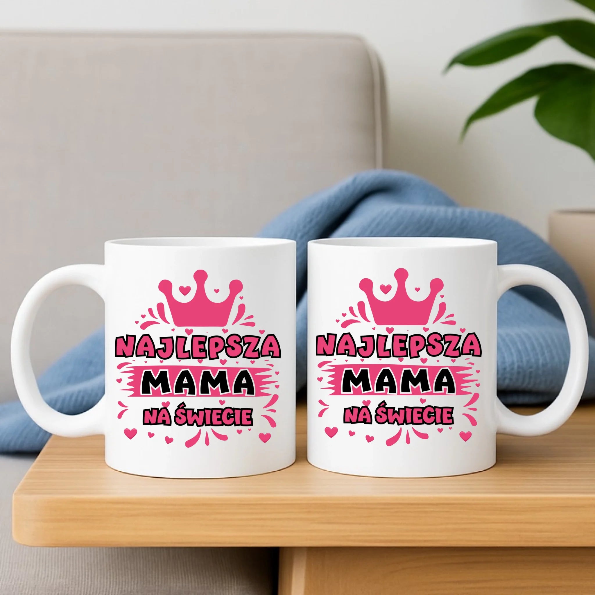 Zestaw poduszka i kubek dla mamy - Najlepsza mama na Świecie DM08 - StoryCups.pl