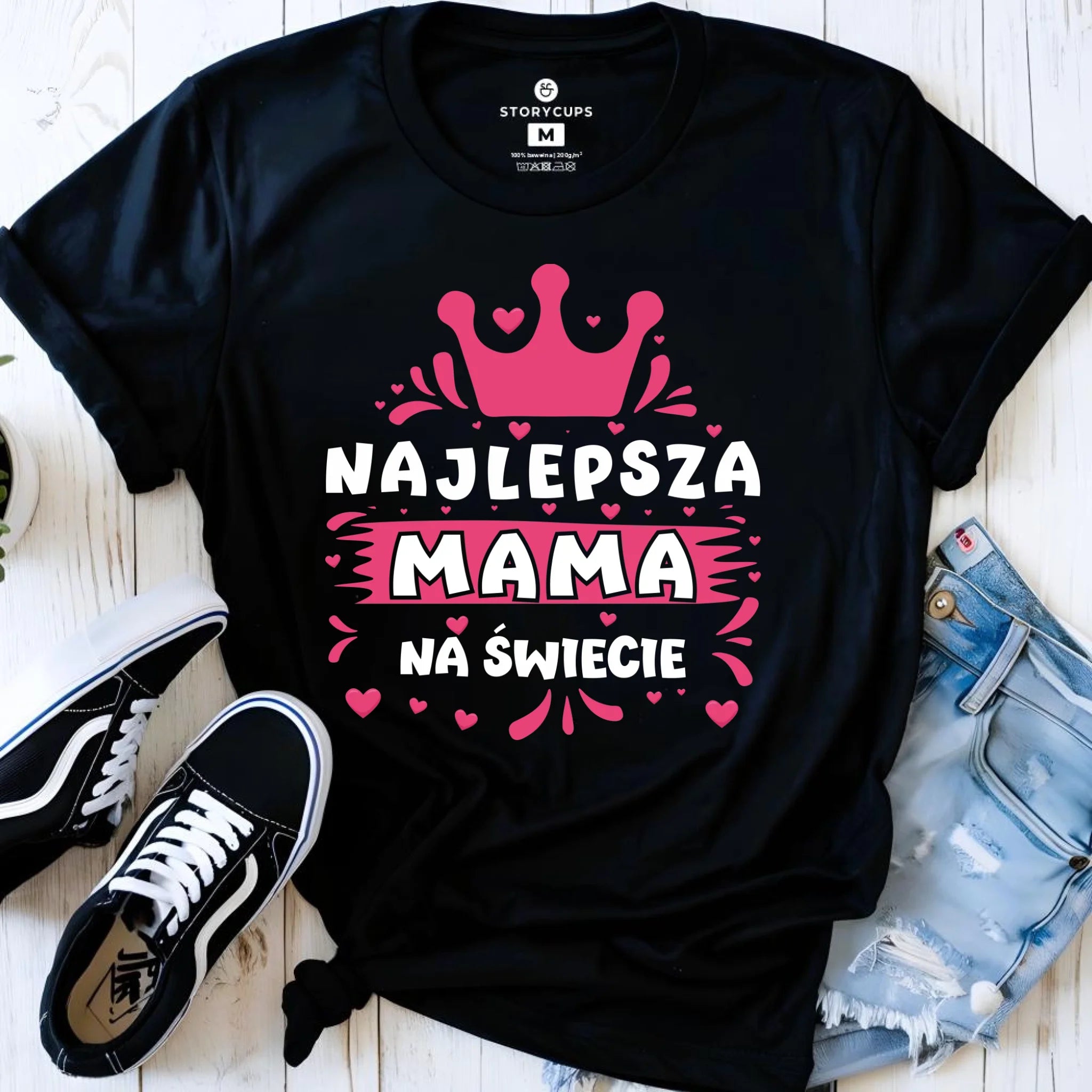 Koszulka dla mamy - Najlepsza mama na Świecie DM08 - StoryCups.pl