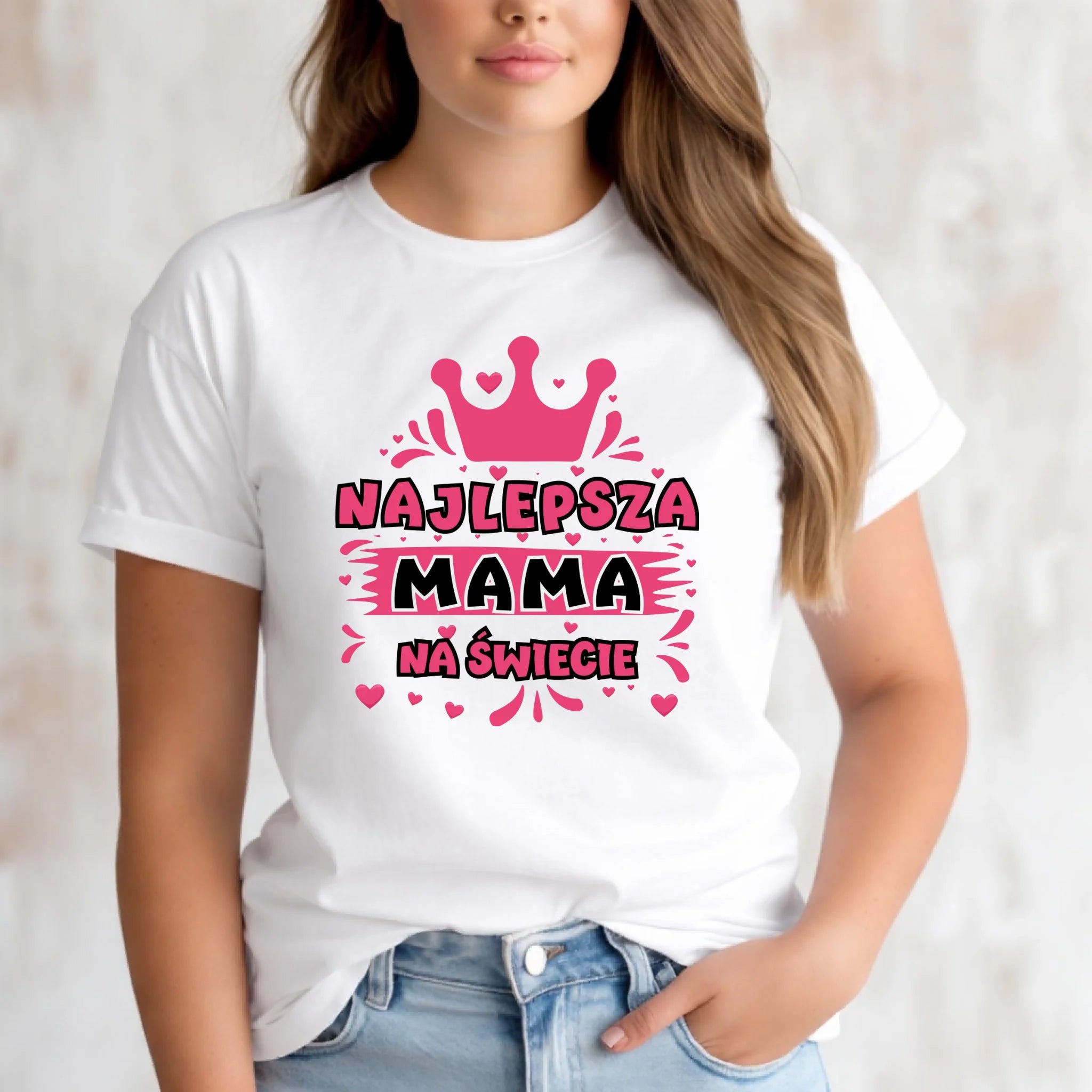 Koszulka dla mamy - Najlepsza mama na Świecie DM08 - StoryCups.pl
