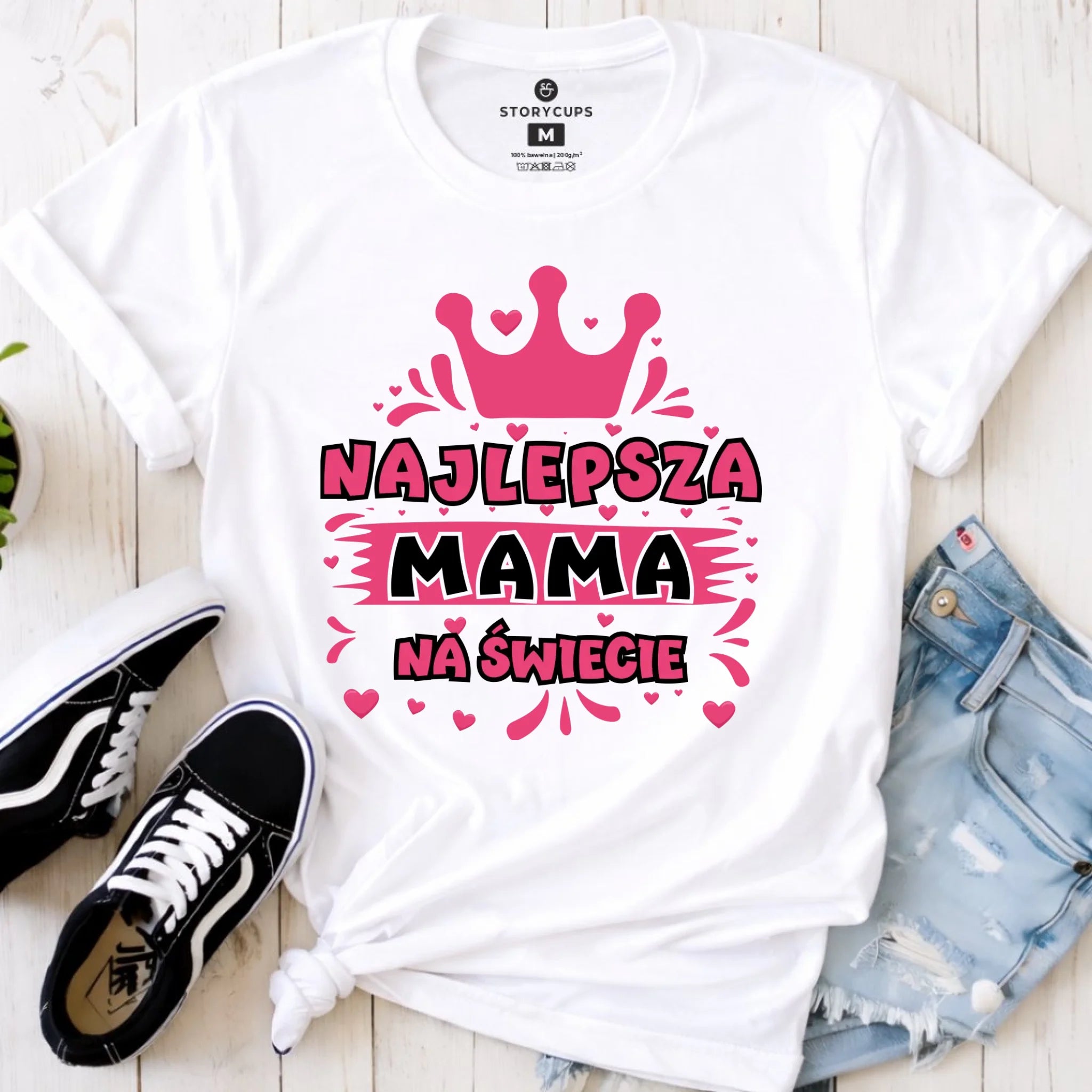 Koszulka dla mamy - Najlepsza mama na Świecie DM08 - StoryCups.pl