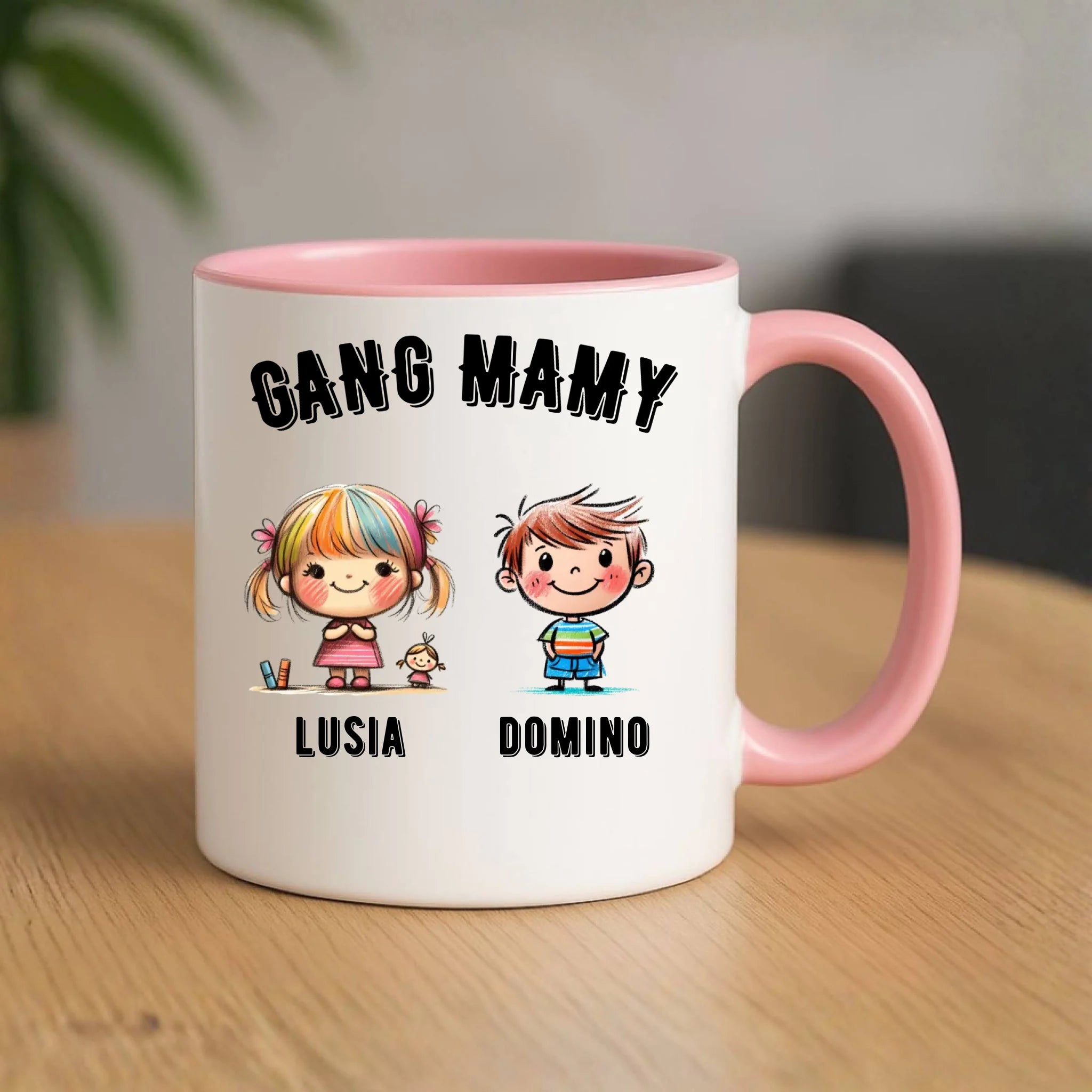 Kubek dla mamy z imionami dzieci - Gang mamy - personalizowany DM09 - StoryCups.pl