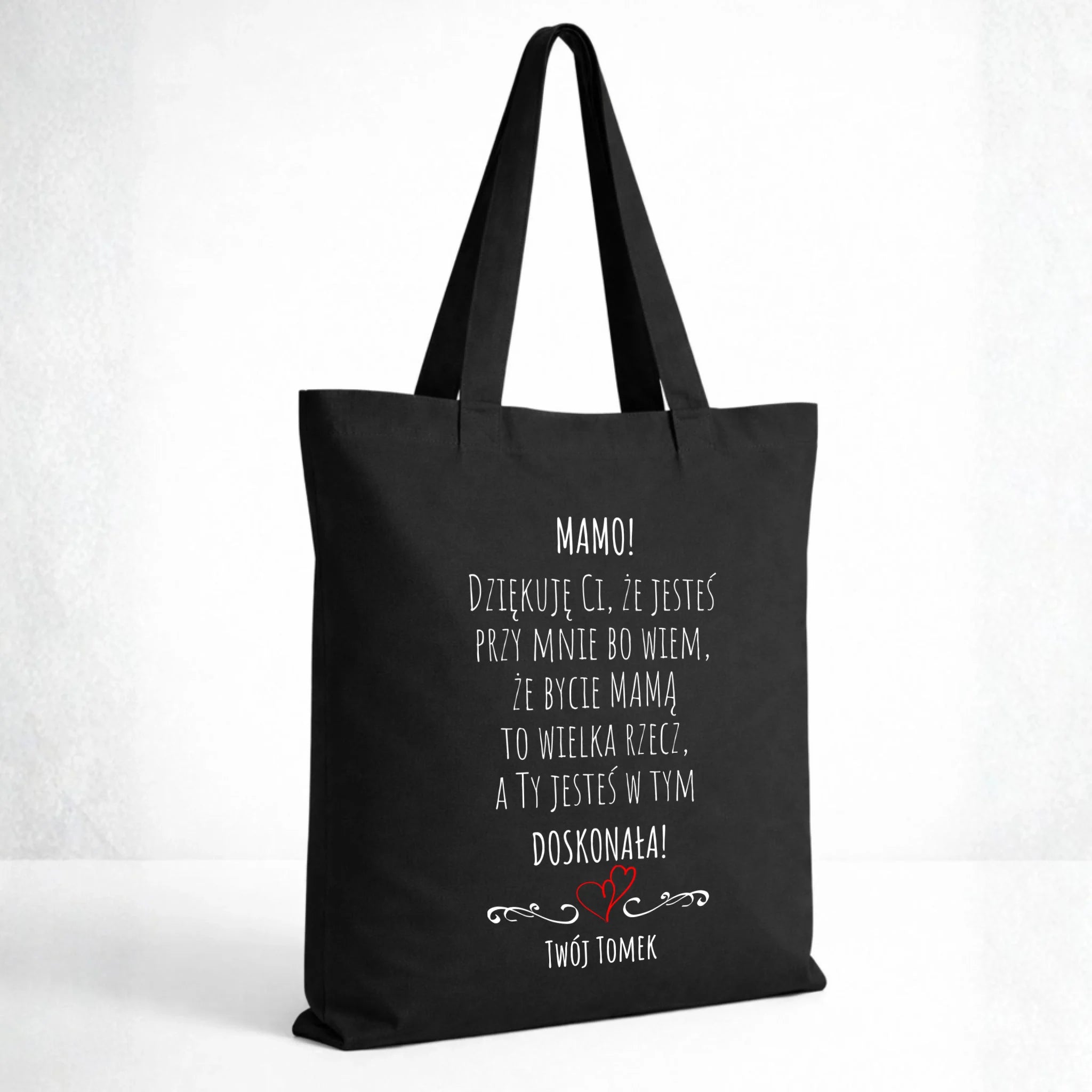 Torba dla mamy z podziękowaniem - Mamo jesteś doskonała - personalizowana DM10 - StoryCups.pl