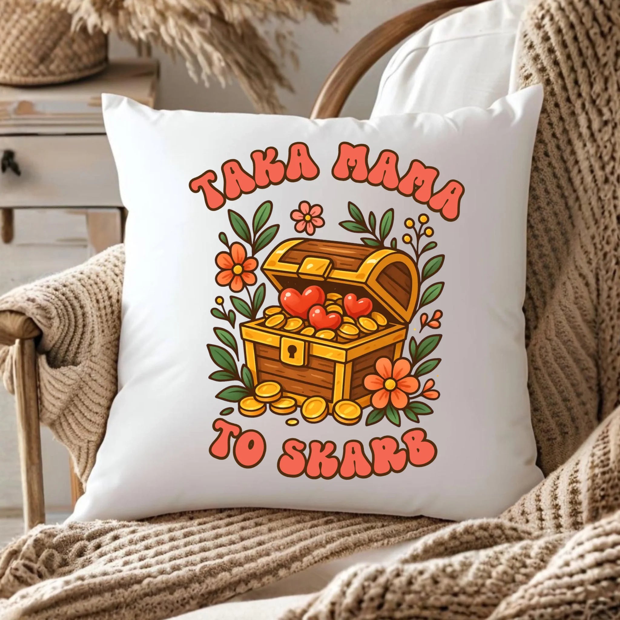 Poduszka dla mamy - Taka mama to skarb DM12 - StoryCups.pl