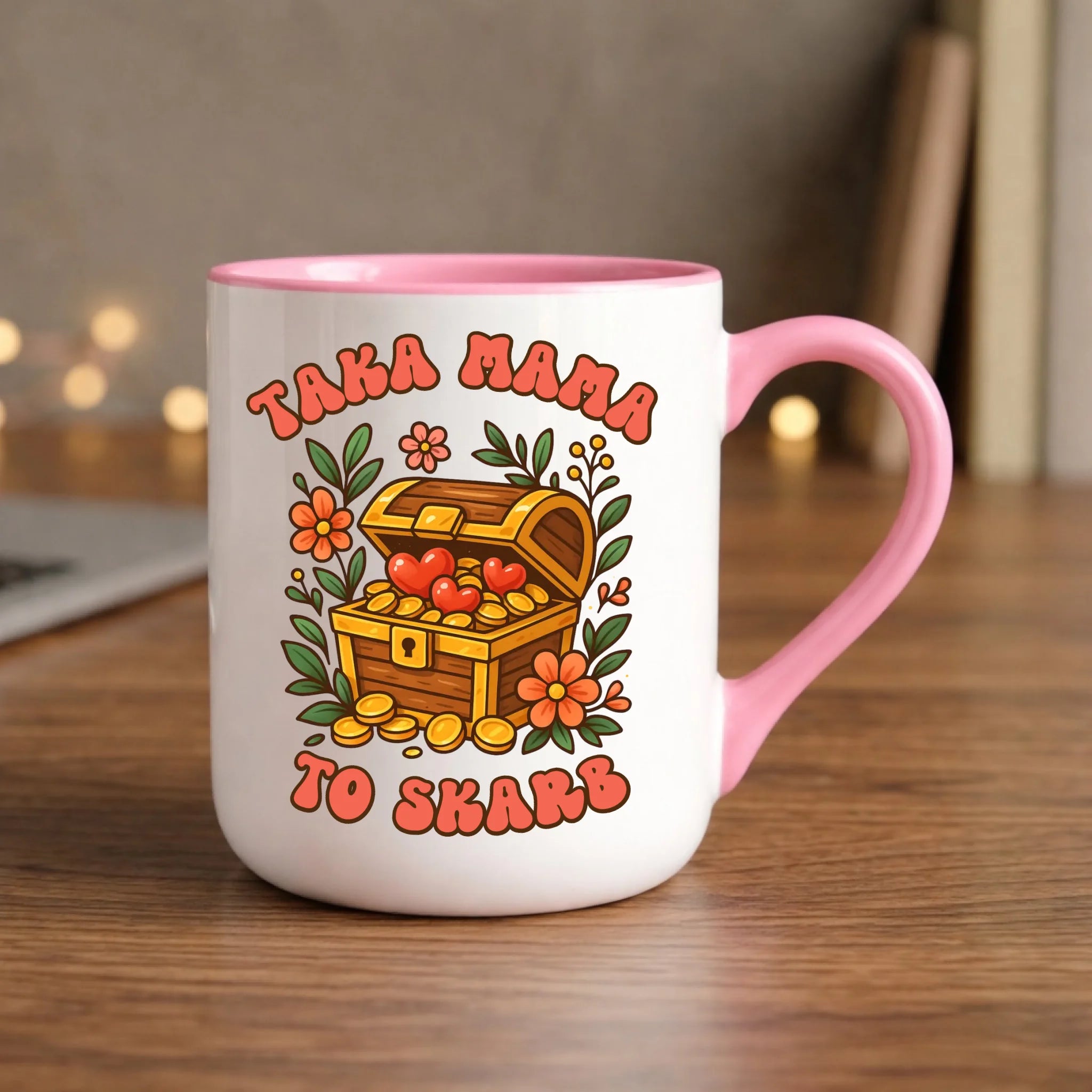 Kubek elegant dla mamy - Taka mama to skarb DM12 - StoryCups.pl