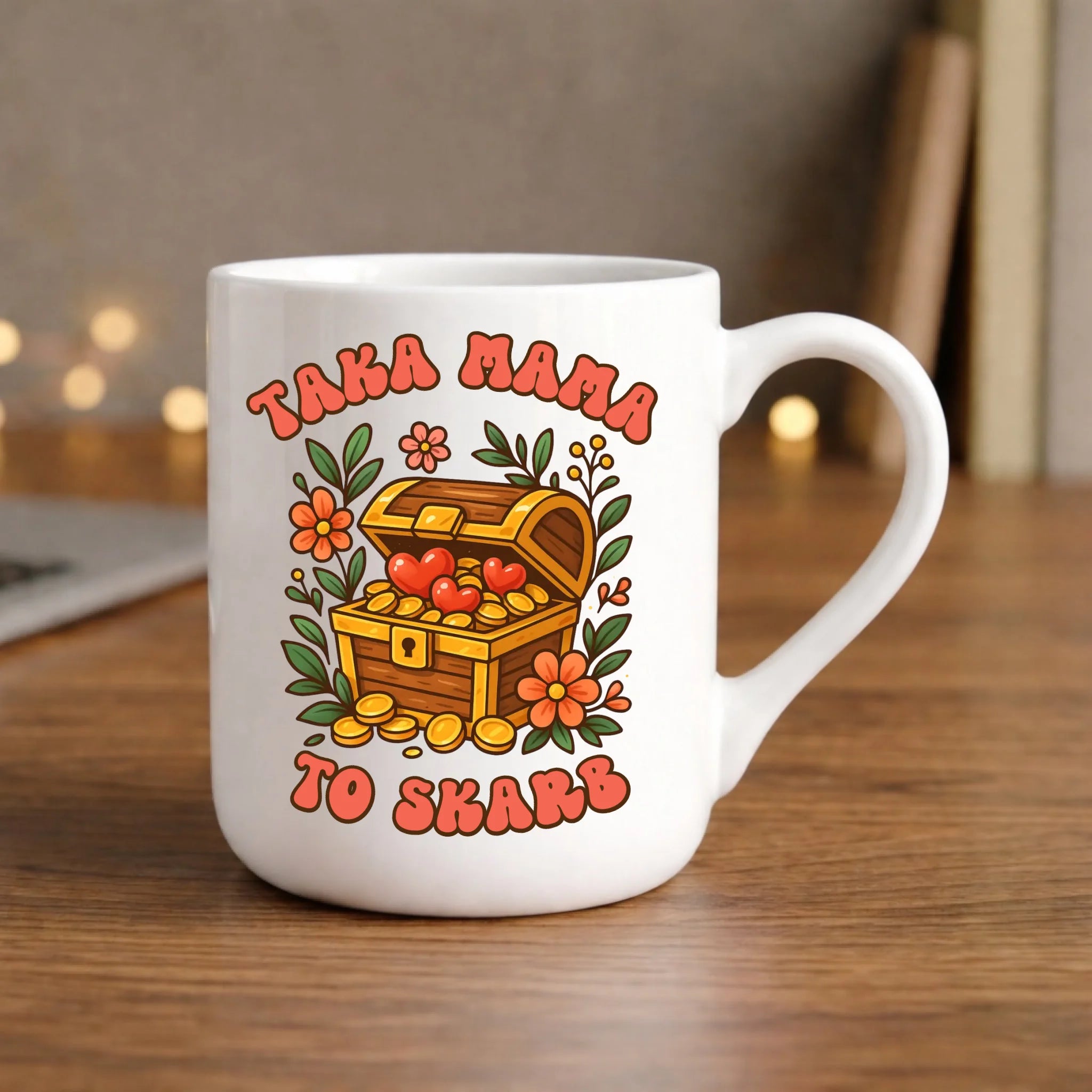 Kubek elegant dla mamy - Taka mama to skarb DM12 - StoryCups.pl