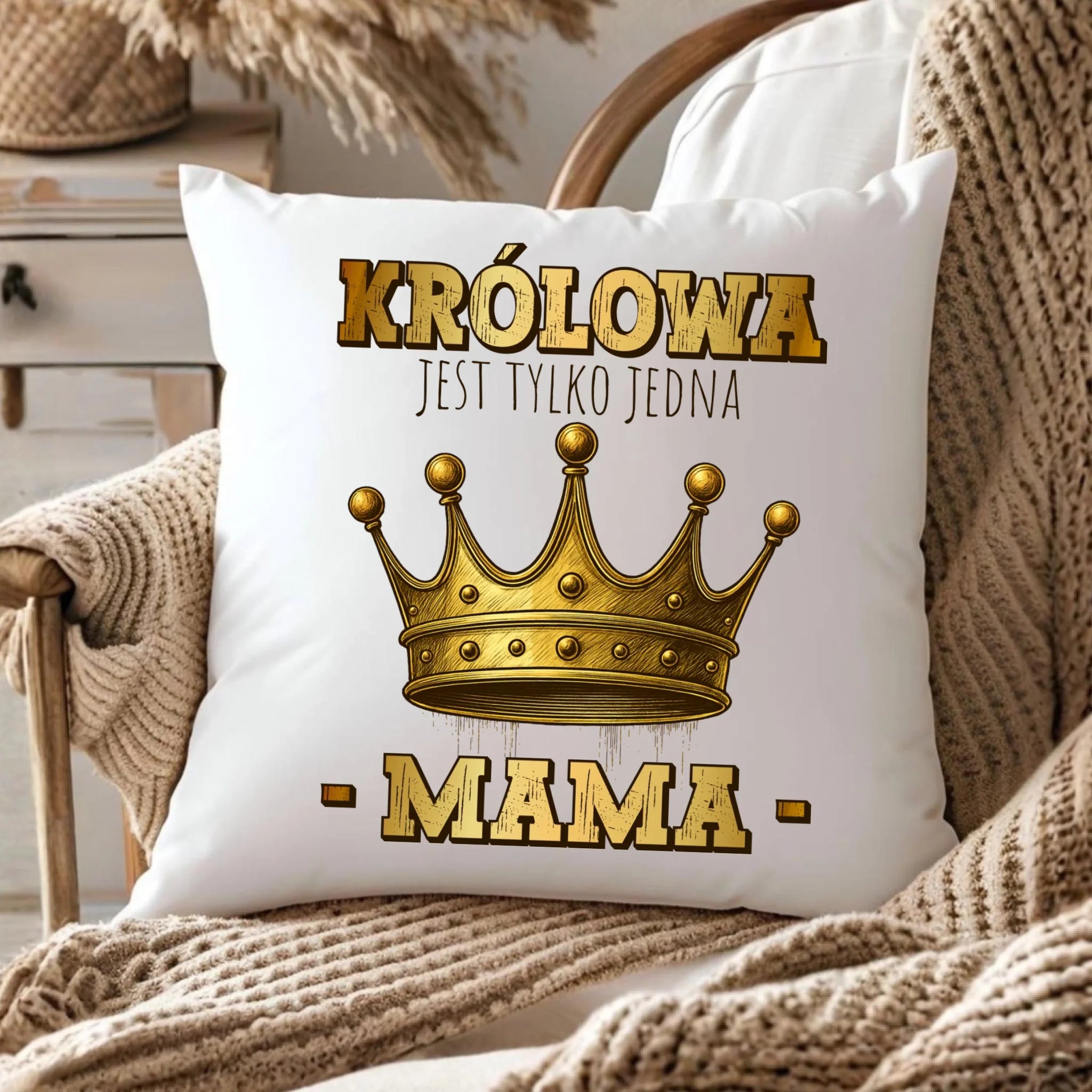 Poduszka dla mamy - Królowa jest tylko jedna Mama DM13 - StoryCups.pl