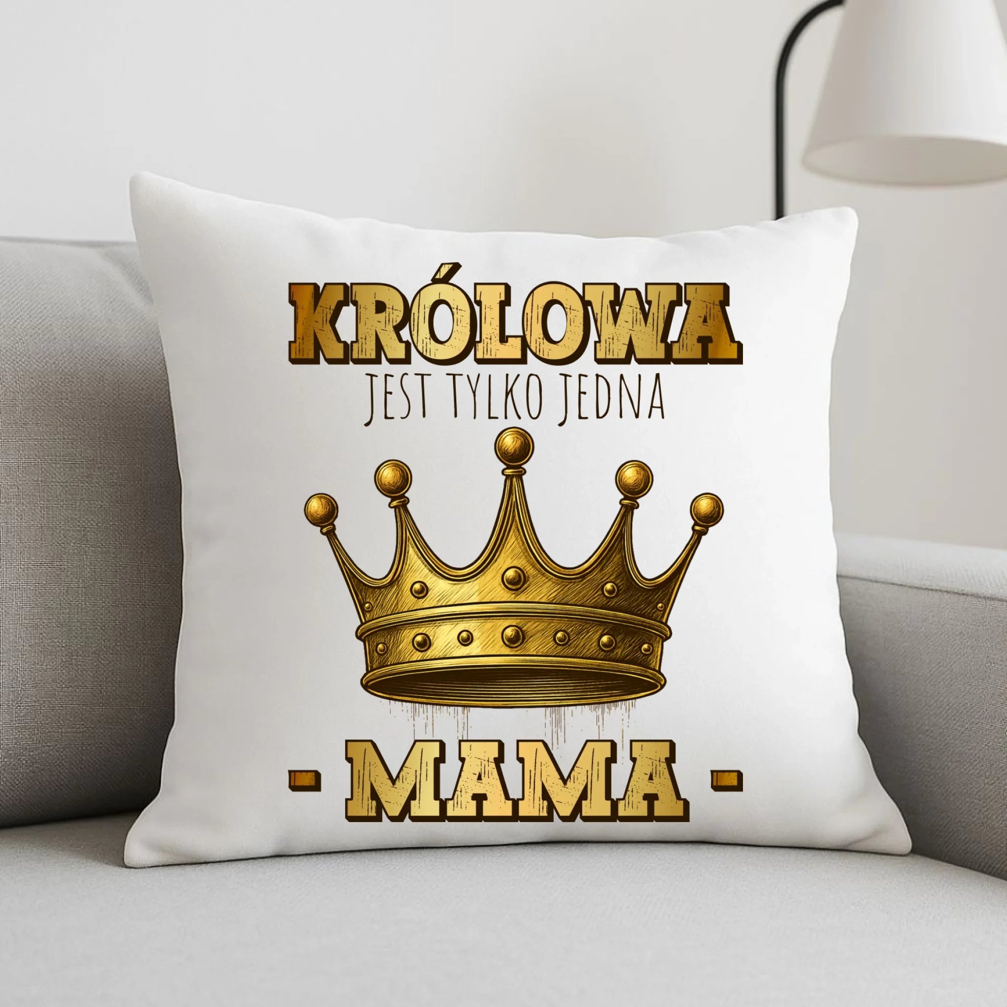 Poduszka dla mamy - Królowa jest tylko jedna Mama DM13 - StoryCups.pl