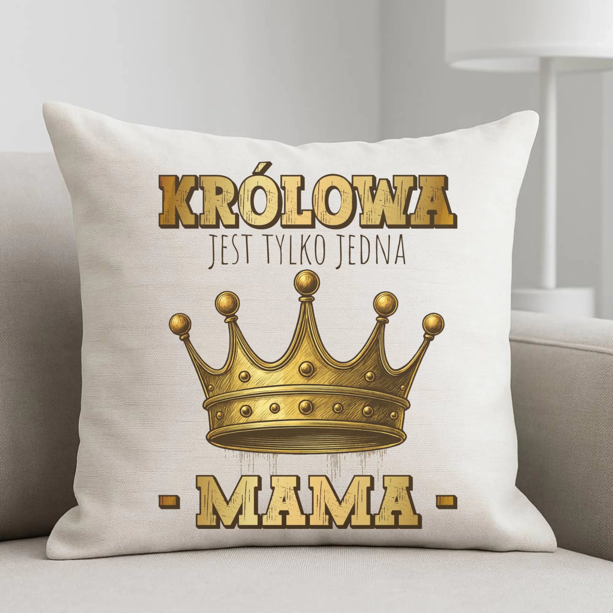 Poduszka dla mamy - Królowa jest tylko jedna Mama DM13 - StoryCups.pl