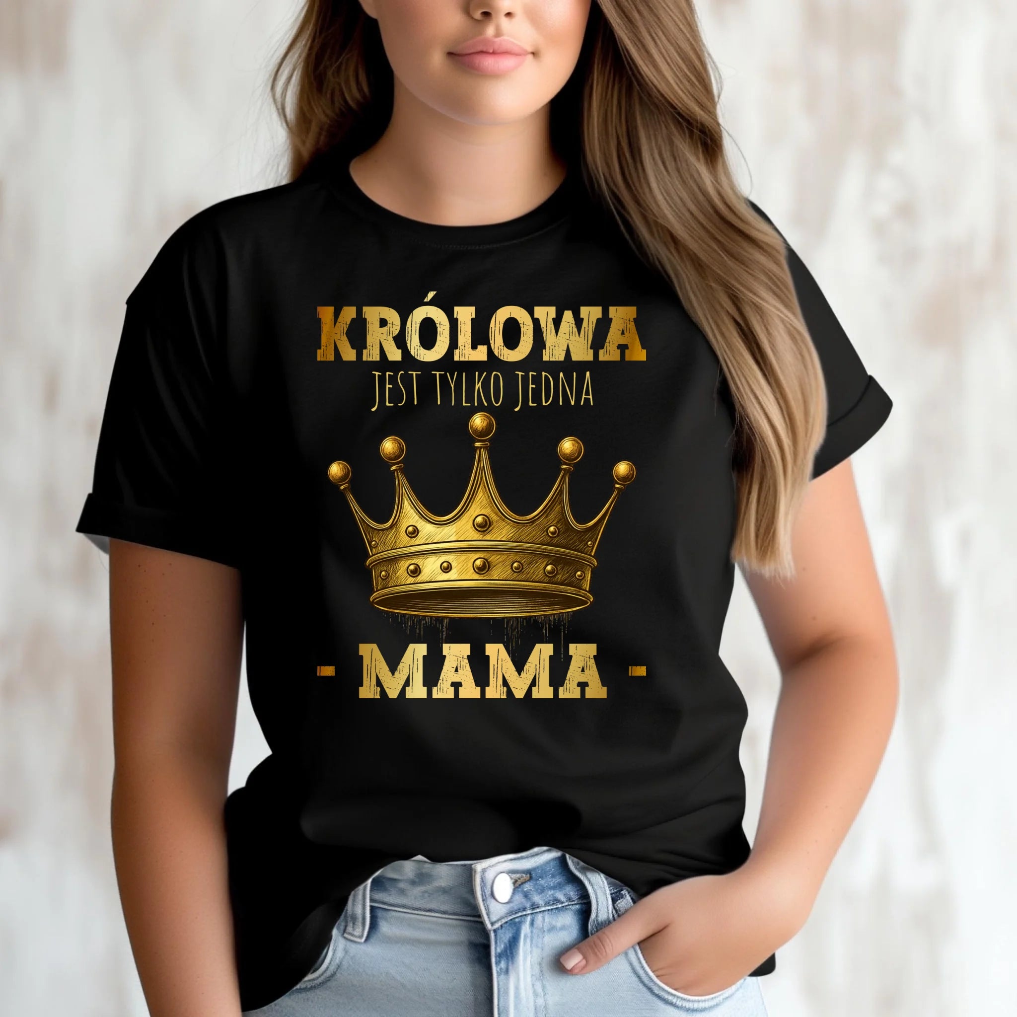 Koszulka dla mamy - Królowa jest tylko jedna Mama DM13 - StoryCups.pl