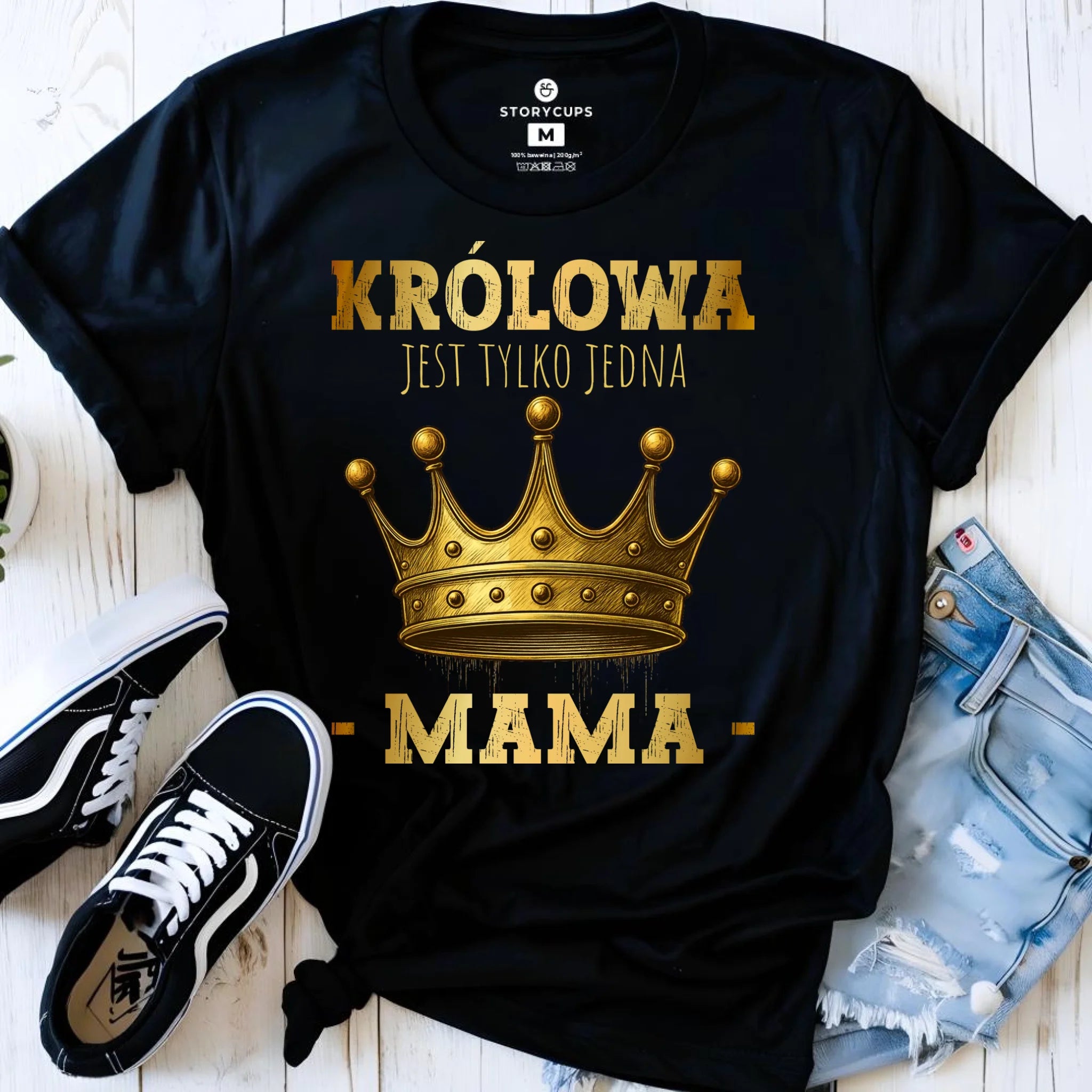 Koszulka dla mamy - Królowa jest tylko jedna Mama DM13 - StoryCups.pl