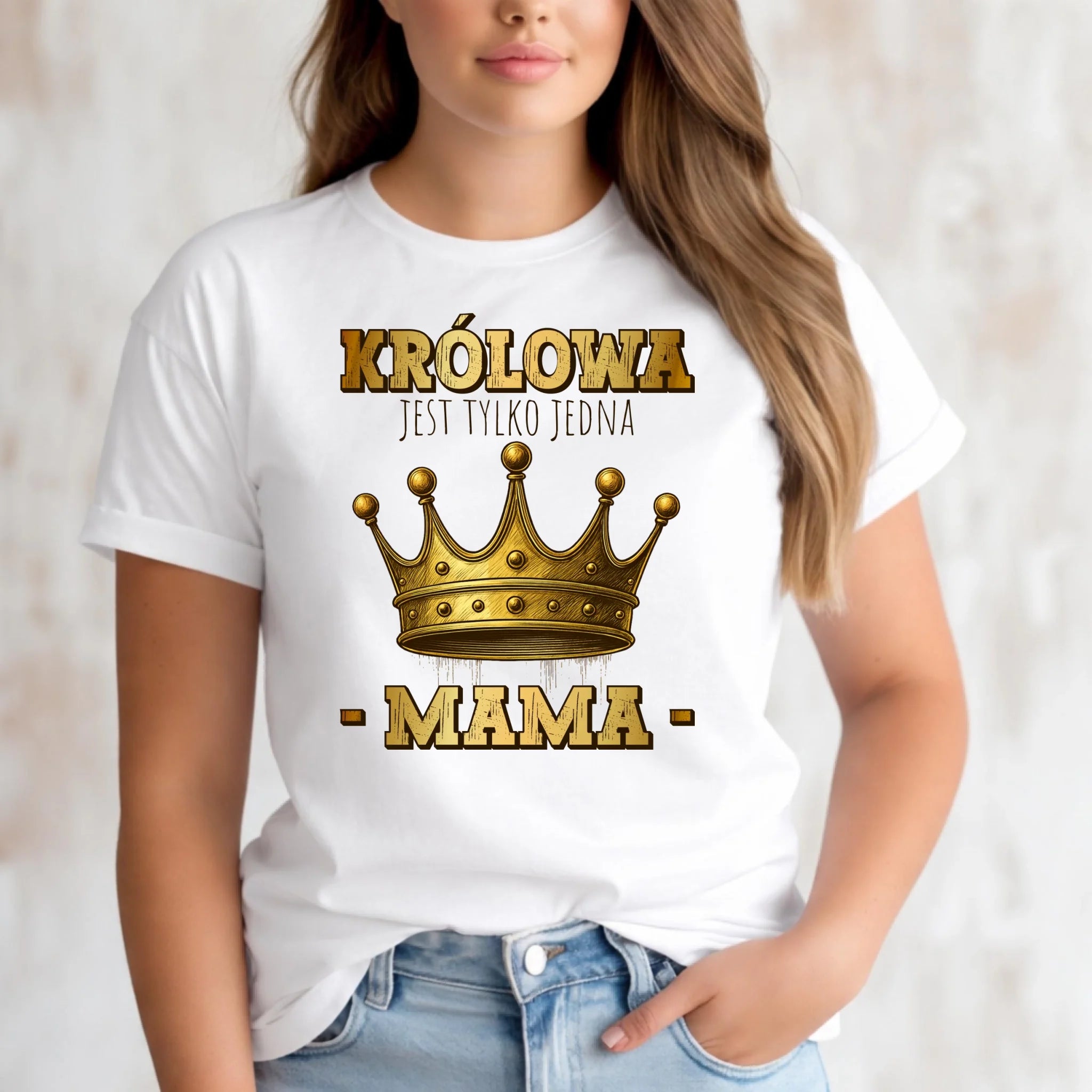 Koszulka dla mamy - Królowa jest tylko jedna Mama DM13 - StoryCups.pl