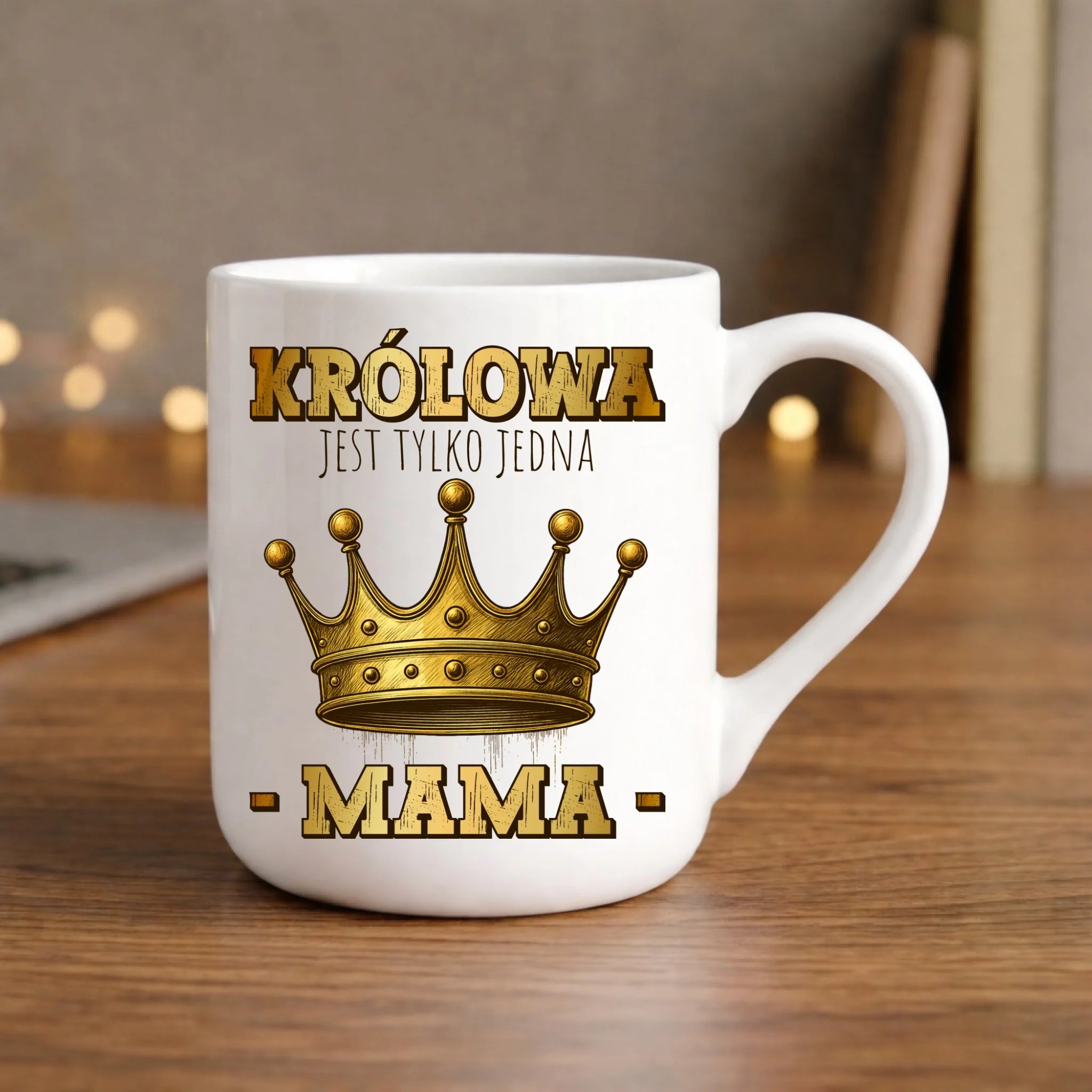 Kubek elegant dla mamy - Królowa jest tylko jedna Mama DM13 - StoryCups.pl