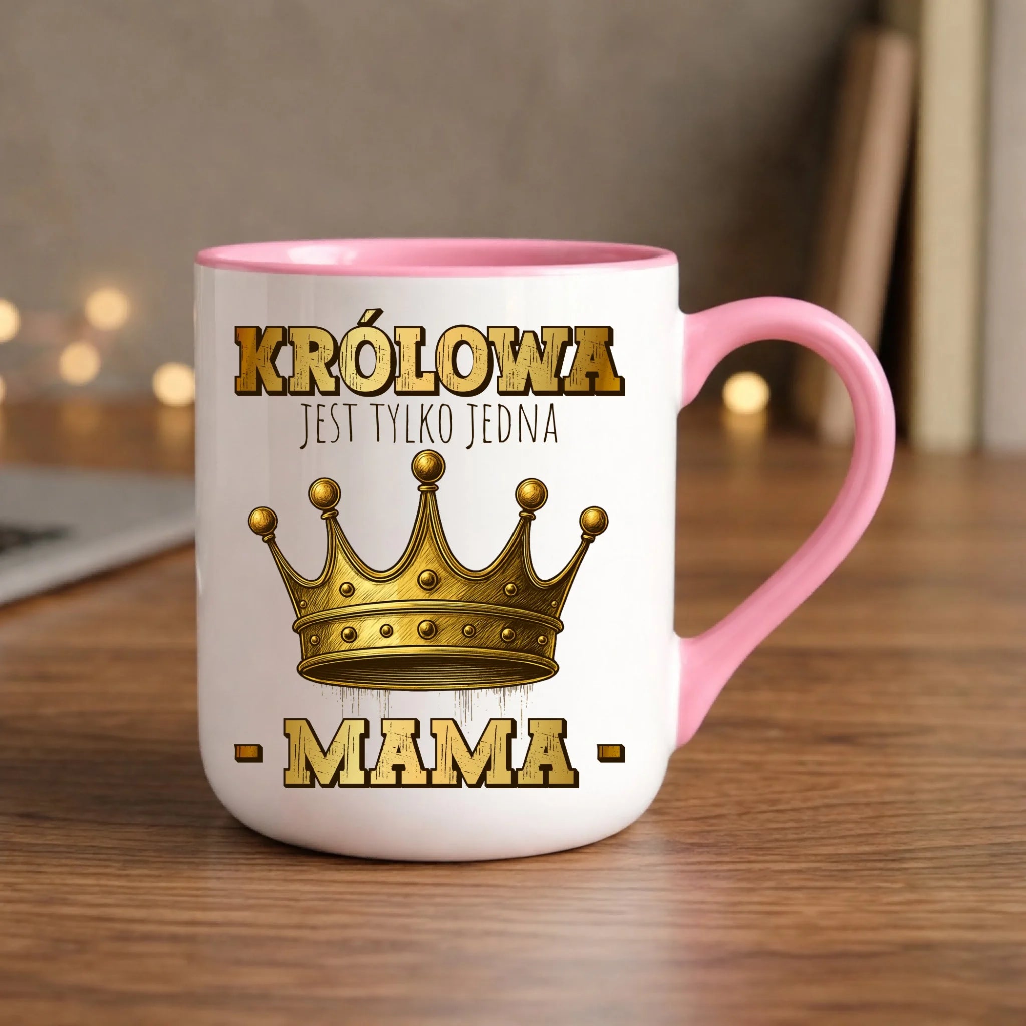 Kubek elegant dla mamy - Królowa jest tylko jedna Mama DM13 - StoryCups.pl