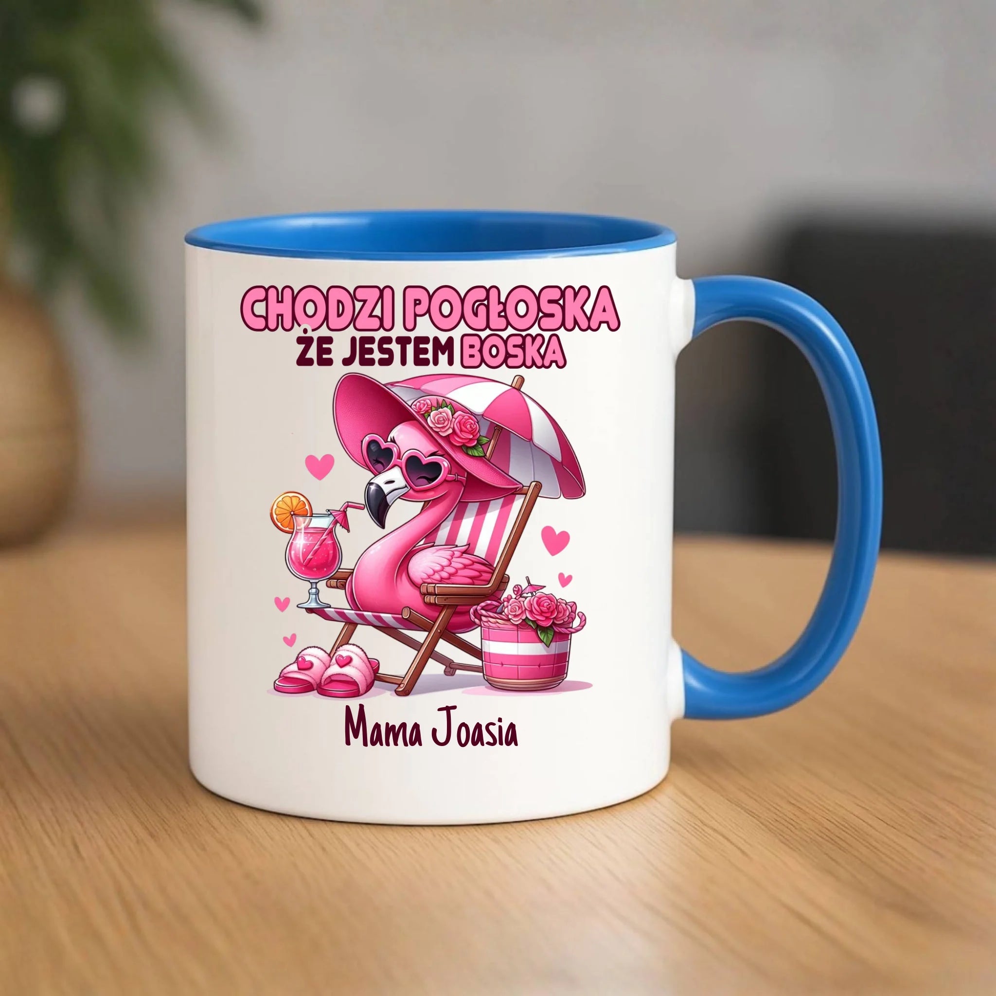Kubek dla mamy - Chodzi pogłoska, że jestem boska - personalizowany DM14 - StoryCups.pl