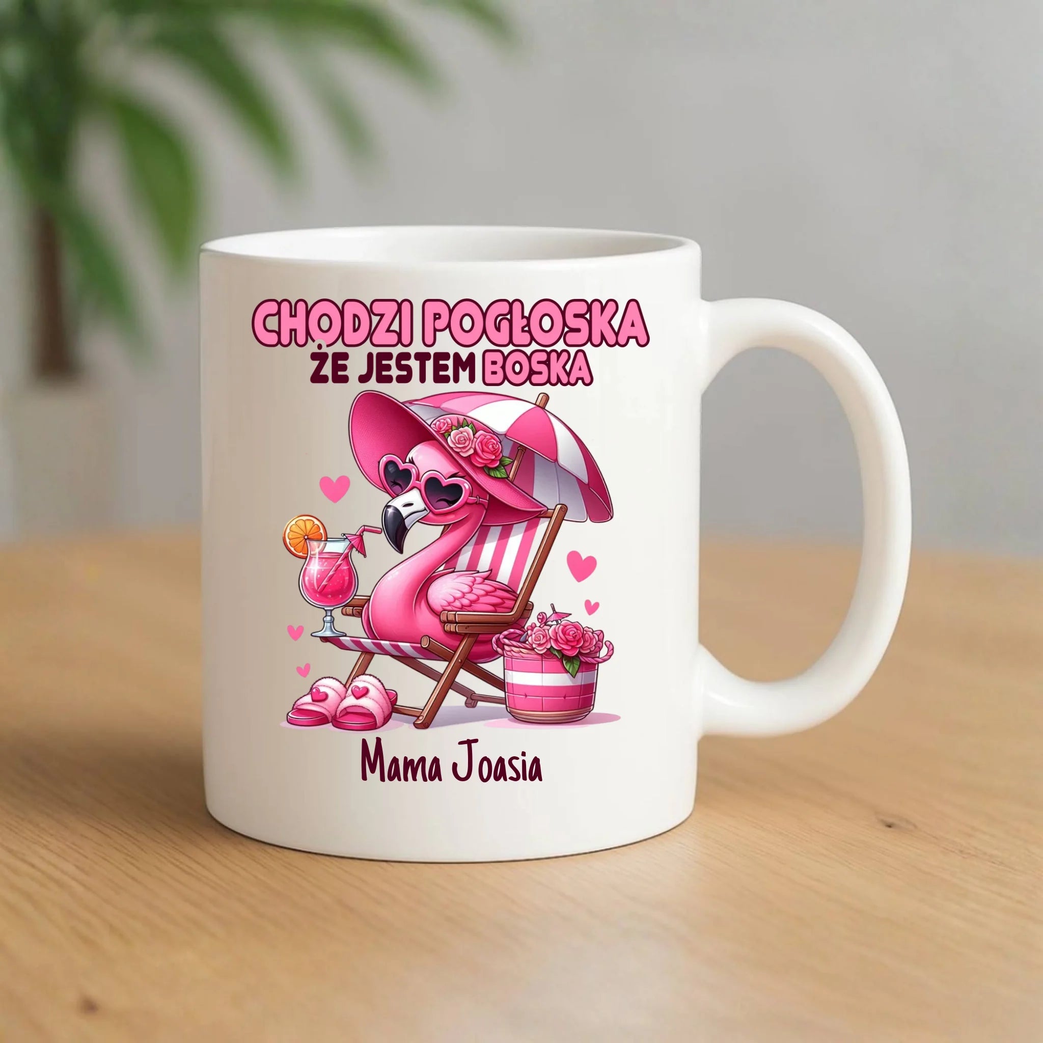 Kubek dla mamy - Chodzi pogłoska, że jestem boska - personalizowany DM14 - StoryCups.pl