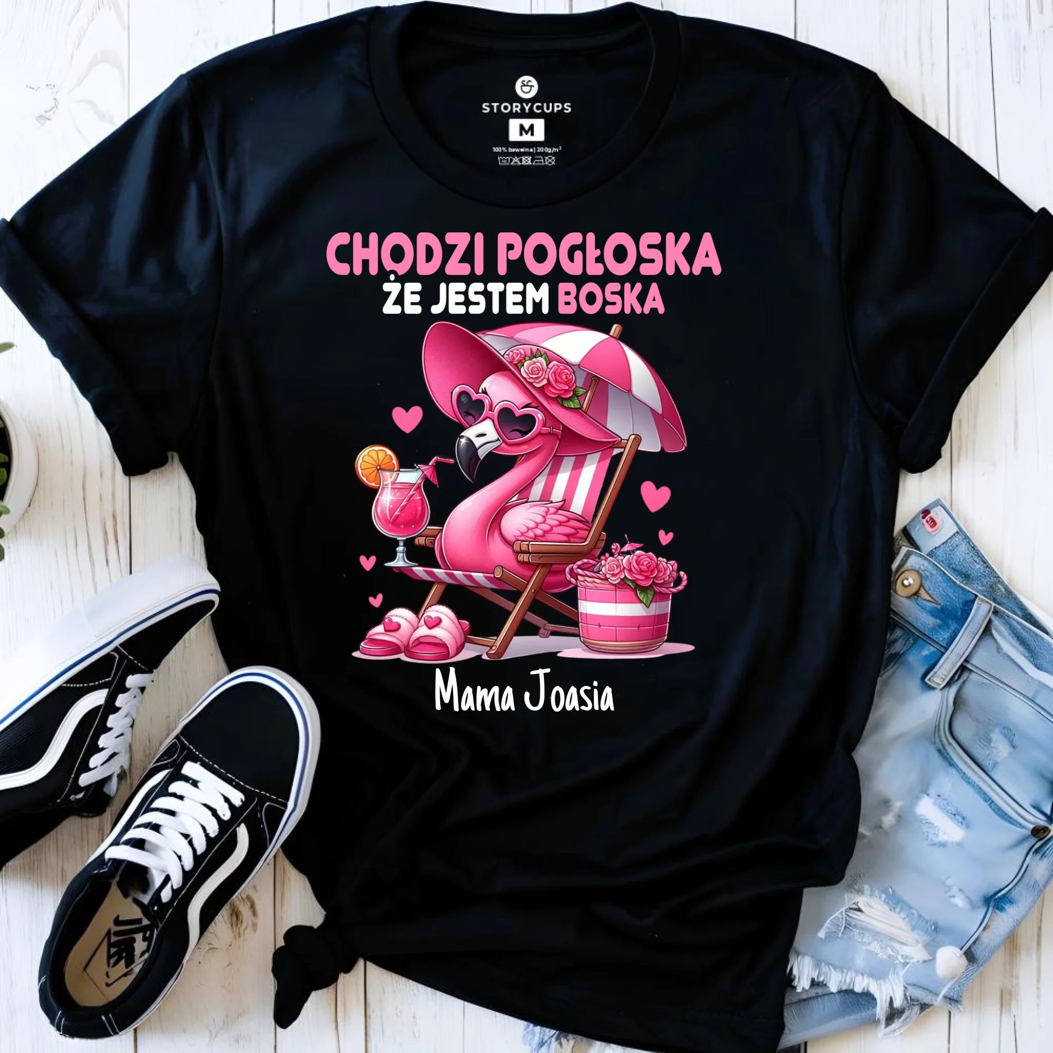 Koszulka dla mamy - Chodzi pogłoska, że jestem boska - personalizowana DM14 - StoryCups.pl
