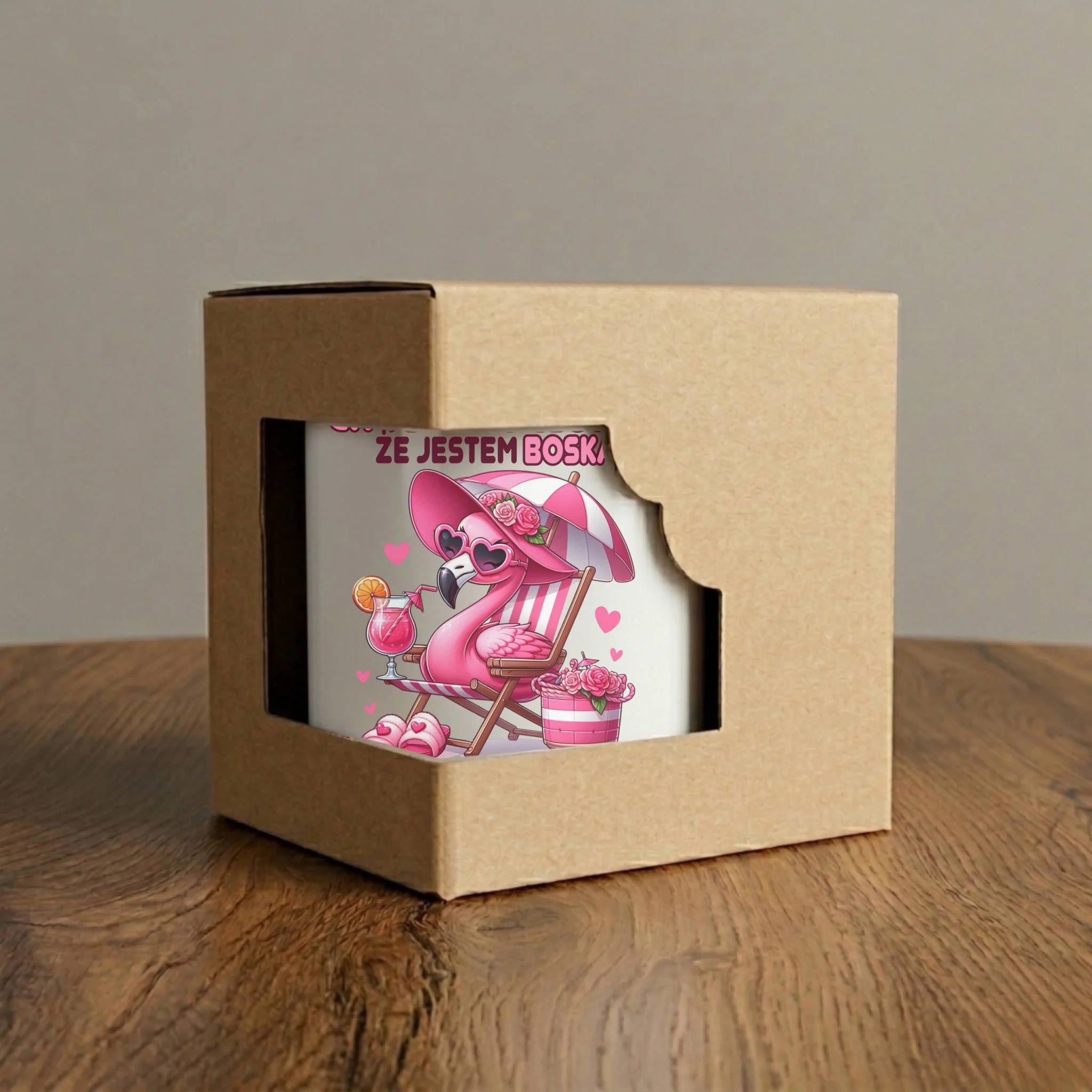 Kubek elegant dla mamy - Chodzi pogłoska, że jestem boska - personalizowany DM14 - StoryCups.pl