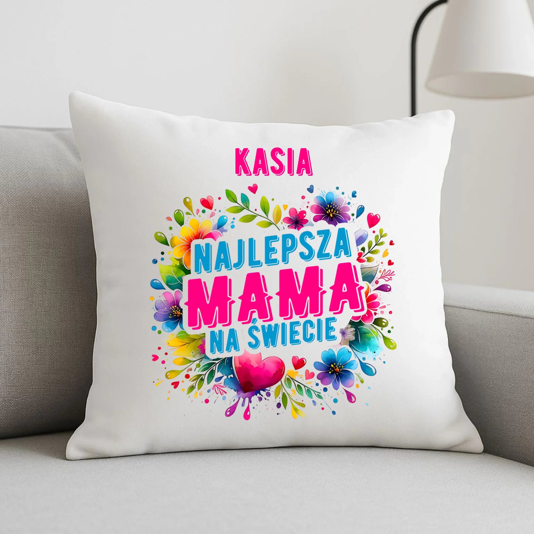 Poduszka dla mamy - Najlepsza Mama - personalizowana DM15 - StoryCups.pl