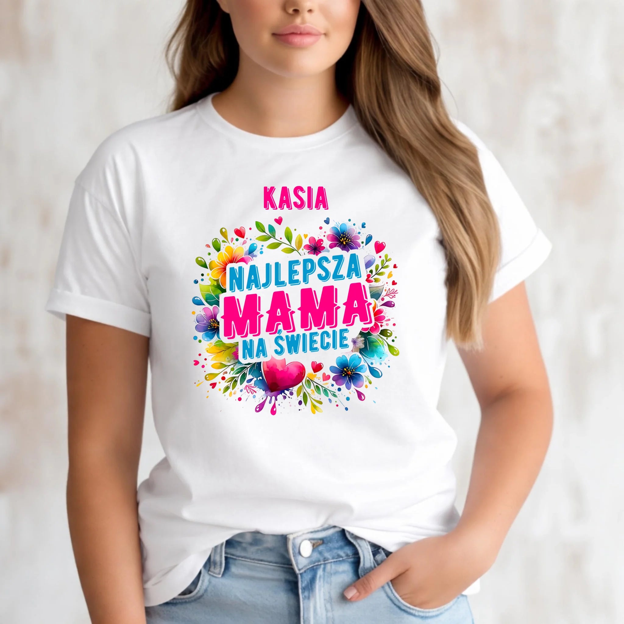 Koszulka dla mamy - Najlepsza Mama - personalizowana DM15 - StoryCups.pl