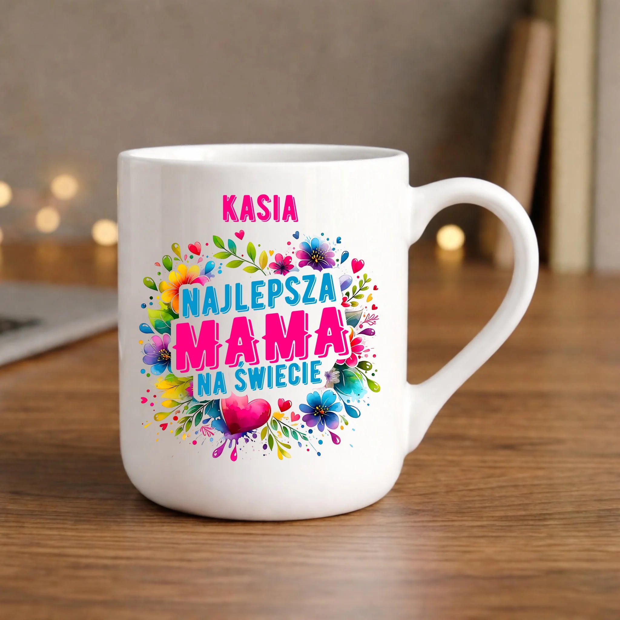 Kubek elegant dla mamy - Najlepsza Mama - personalizowany DM15 - StoryCups.pl