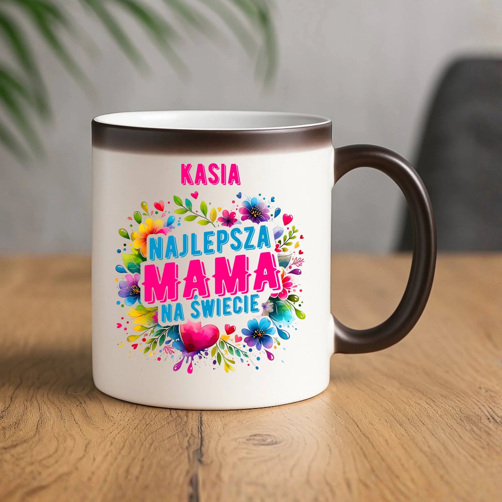 Kubek magiczny dla mamy - Najlepsza Mama - personalizowany DM15 - StoryCups.pl