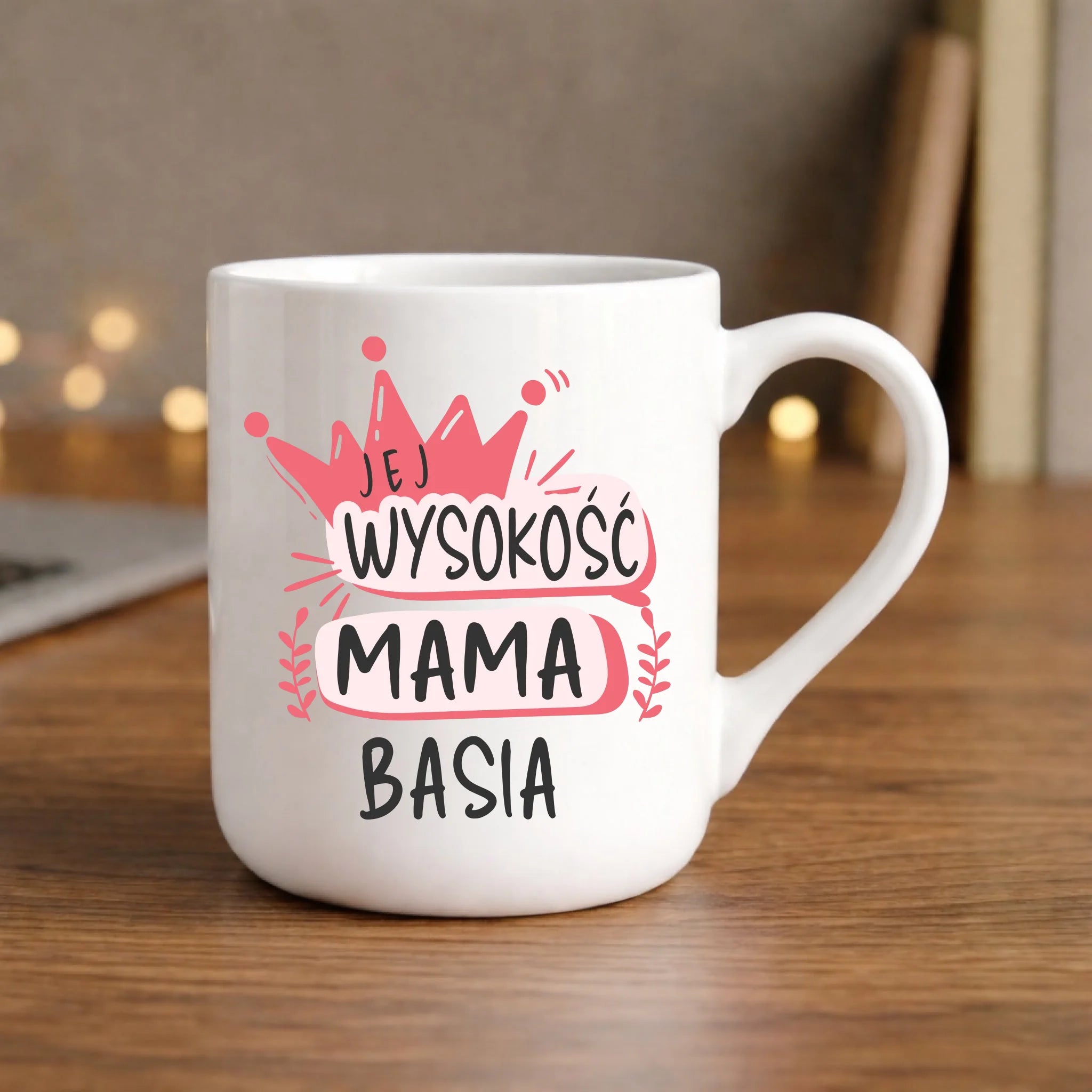 Kubek elegant dla mamy - Jej Wysokość Mama - personalizowany DM16 - StoryCups.pl