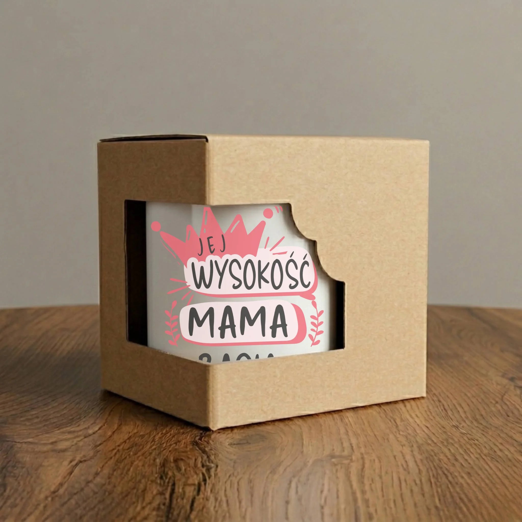 Kubek elegant dla mamy - Jej Wysokość Mama - personalizowany DM16 - StoryCups.pl