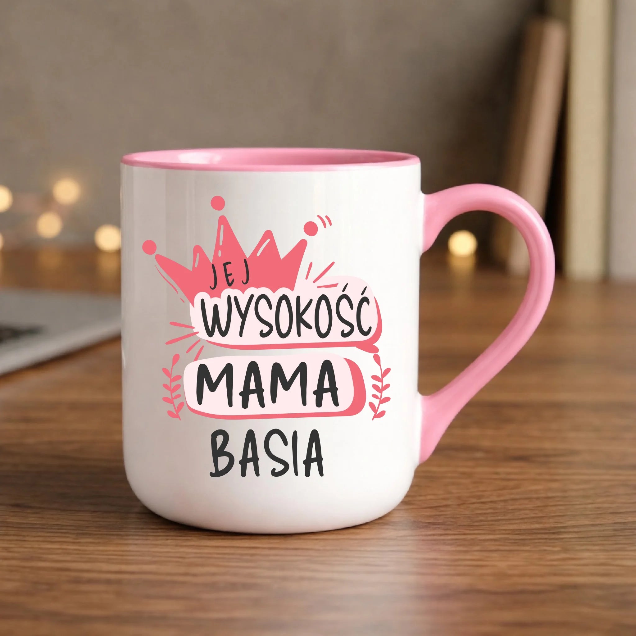 Kubek elegant dla mamy - Jej Wysokość Mama - personalizowany DM16 - StoryCups.pl