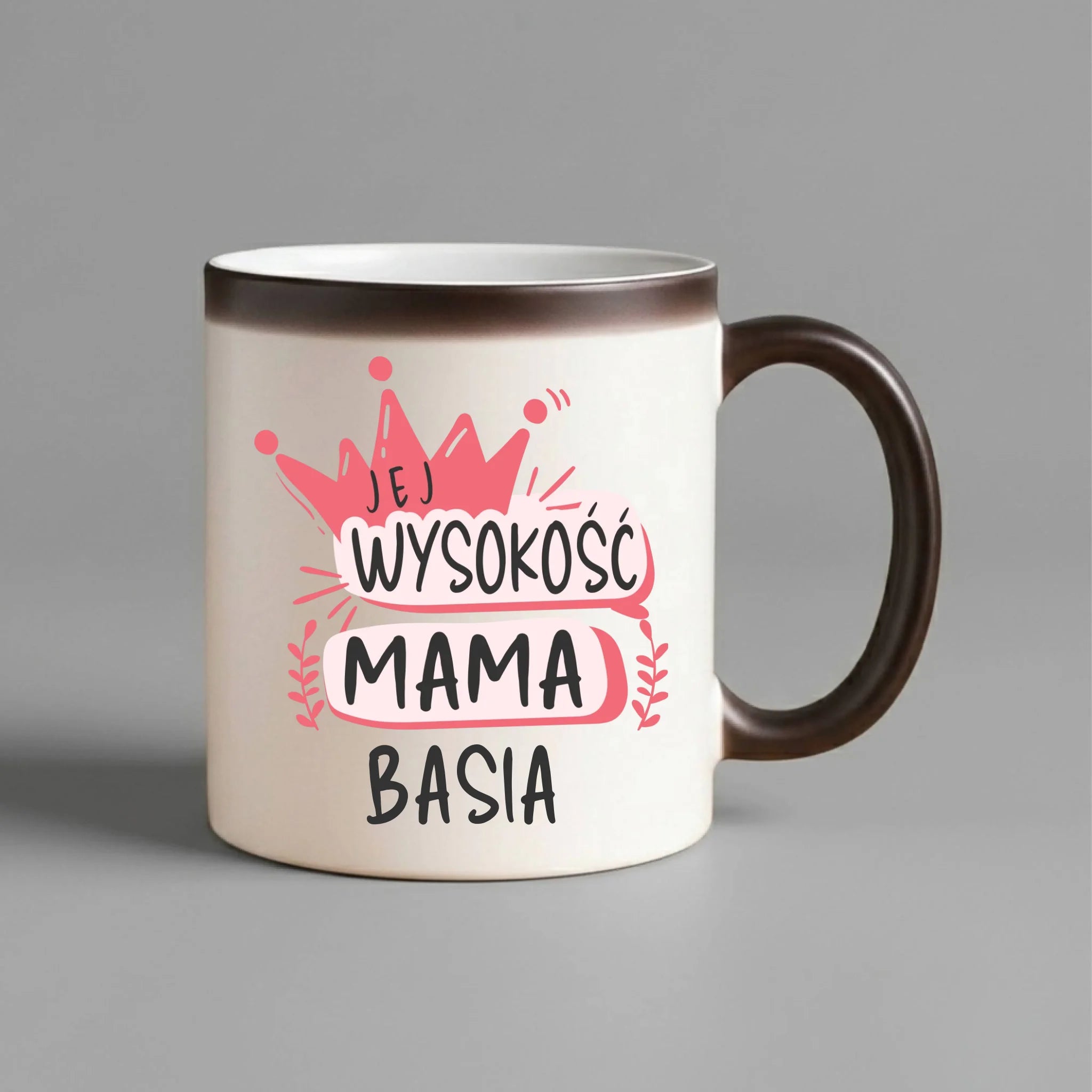 Kubek magiczny dla mamy - Jej Wysokość Mama - personalizowany DM16 - StoryCups.pl