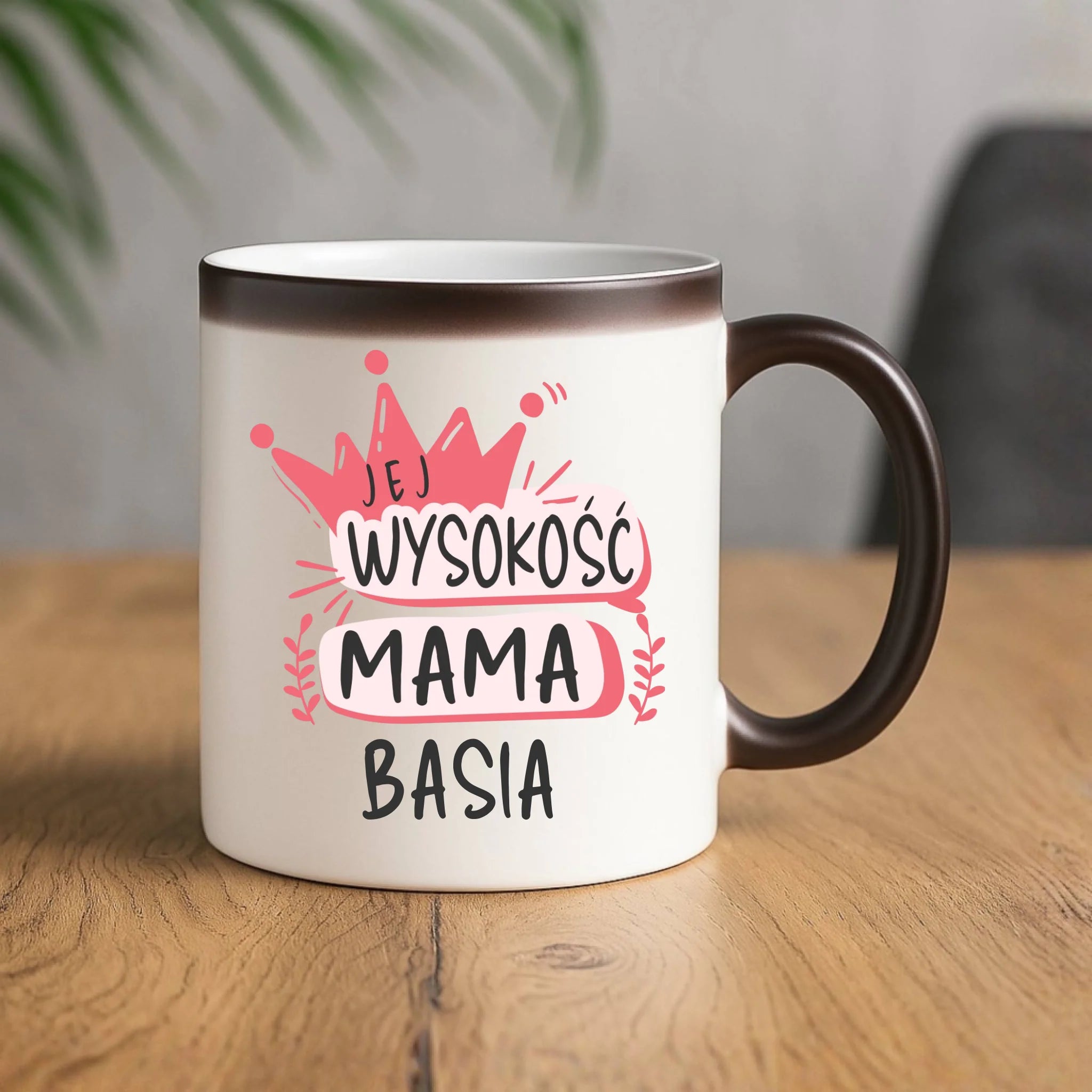 Kubek magiczny dla mamy - Jej Wysokość Mama - personalizowany DM16 - StoryCups.pl