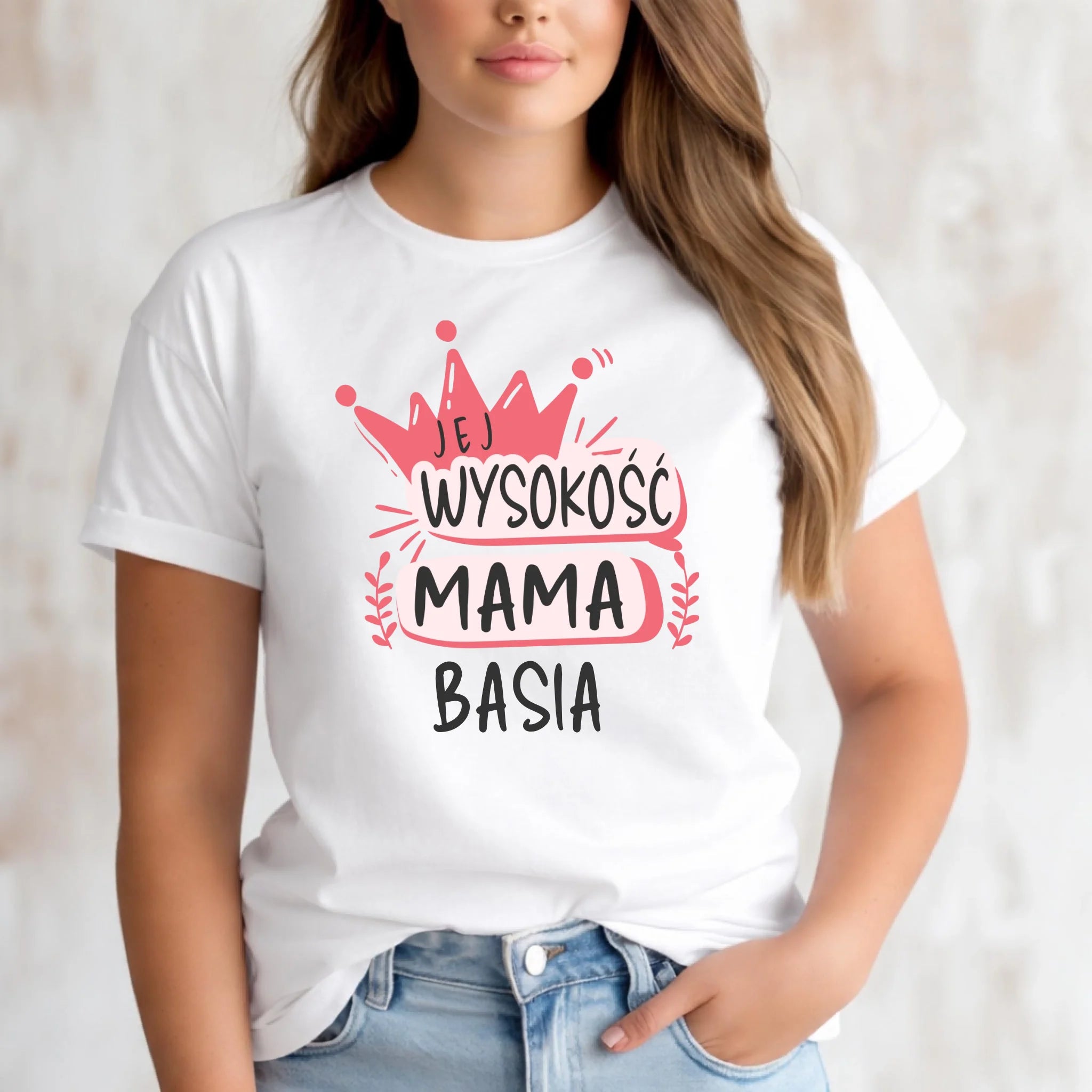 Koszulka dla mamy - Jej Wysokość Mama - personalizowana DM16 - StoryCups.pl