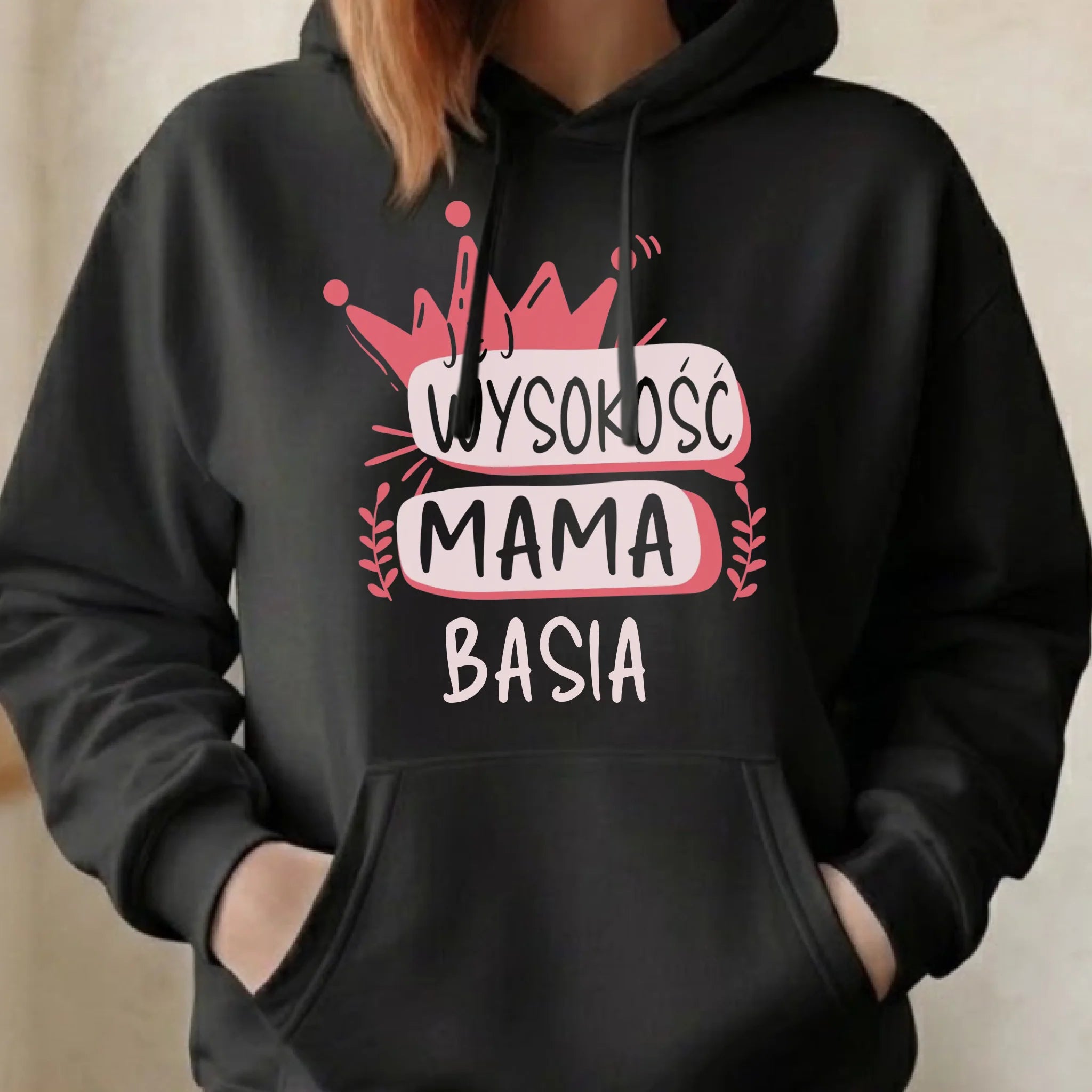 Bluza z kapturem dla mamy - Jej Wysokość Mama - personalizowana DM16 - StoryCups.pl