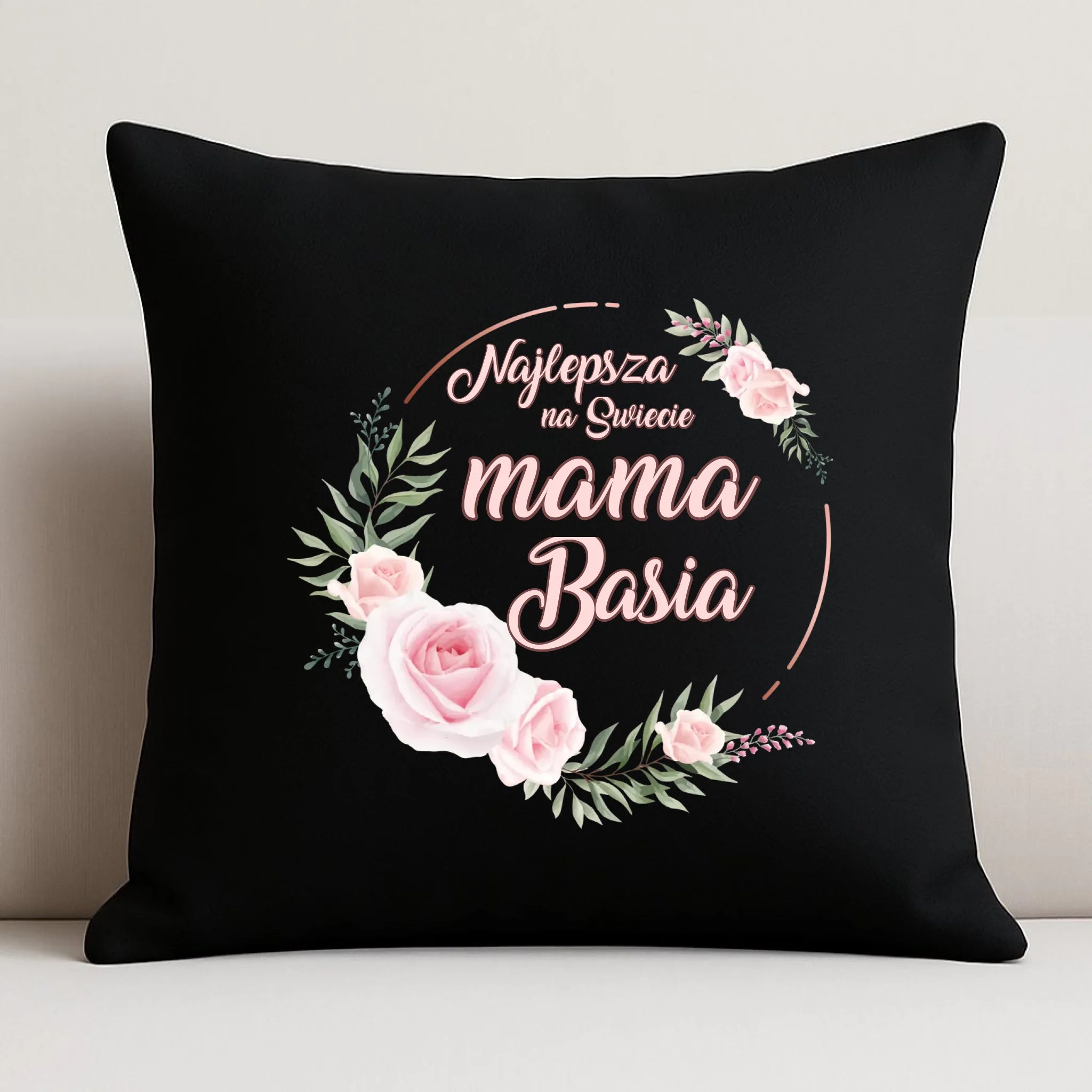 Poduszka dekoracyjna dla mamy - Najlepsza na Świecie mama - personalizowana DM17 - StoryCups.pl