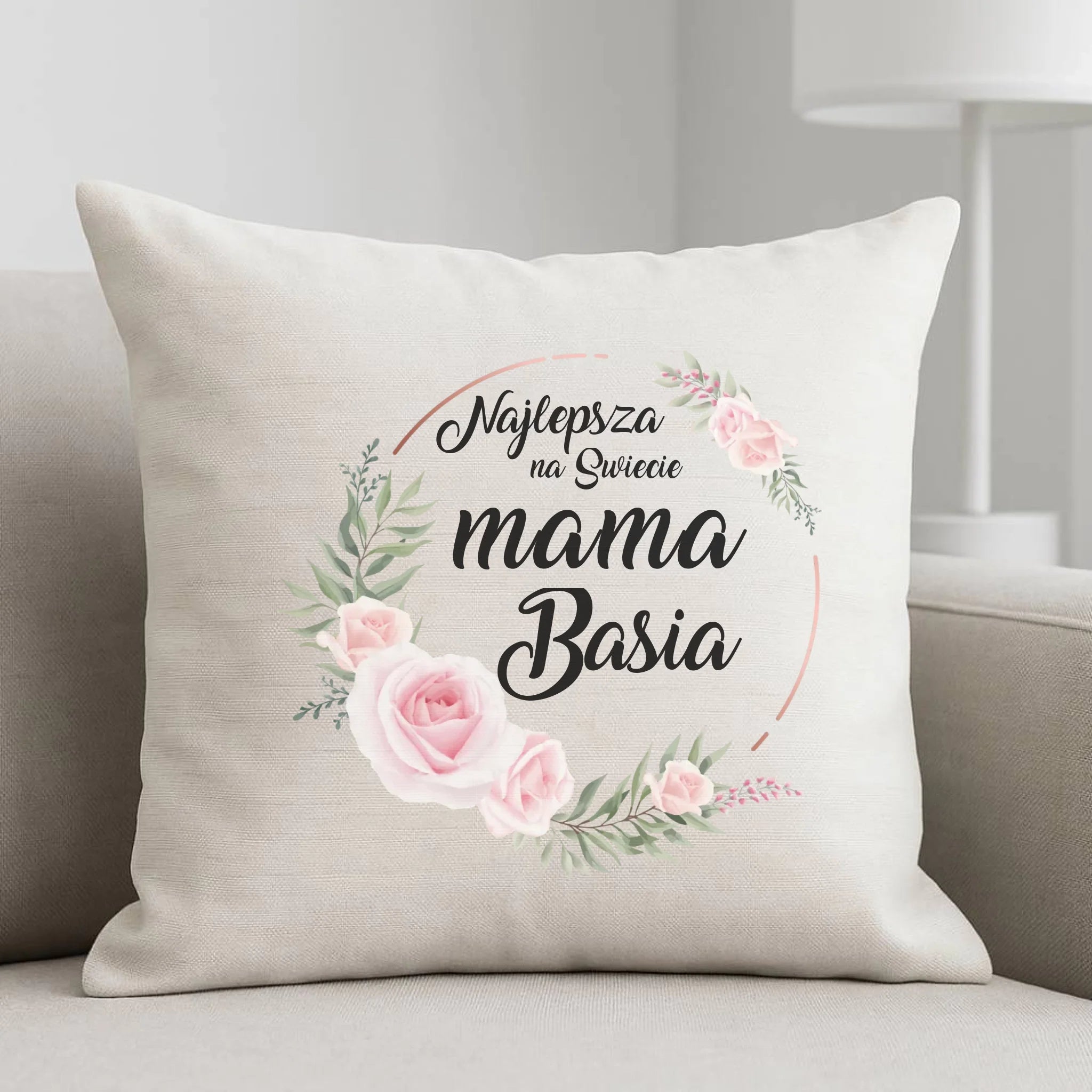 Poduszka dla mamy - Najlepsza na Świecie mama - personalizowana DM17 - StoryCups.pl