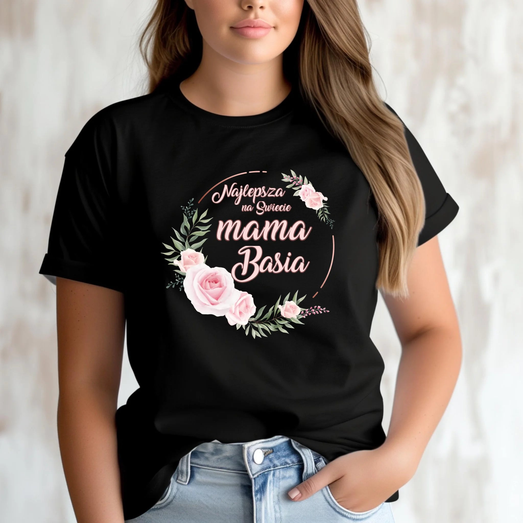 Koszulka dla mamy - Najlepsza na Świecie mama - personalizowana DM17 - StoryCups.pl