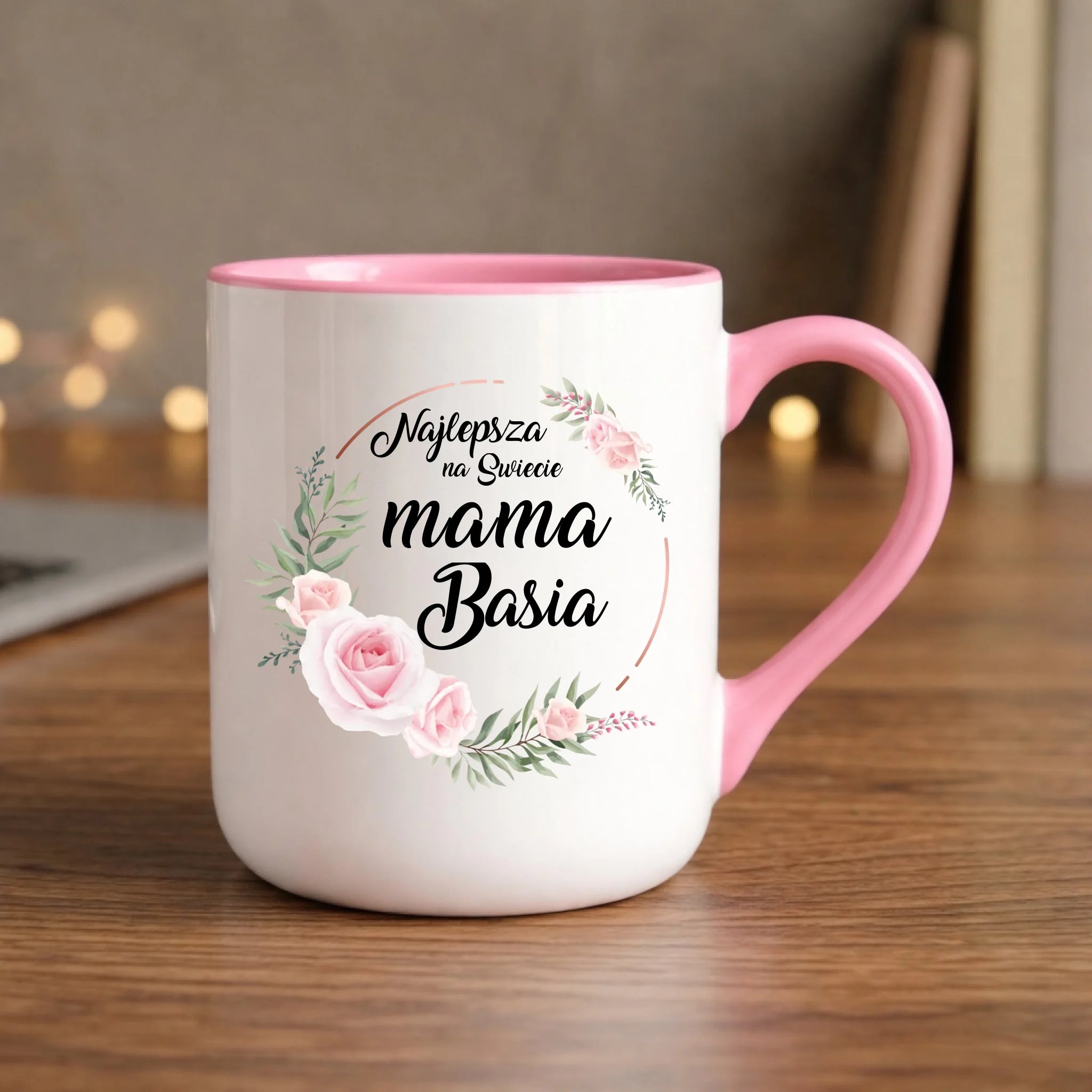 Kubek elegant dla mamy - Najlepsza na Świecie mama - personalizowany DM17 - StoryCups.pl