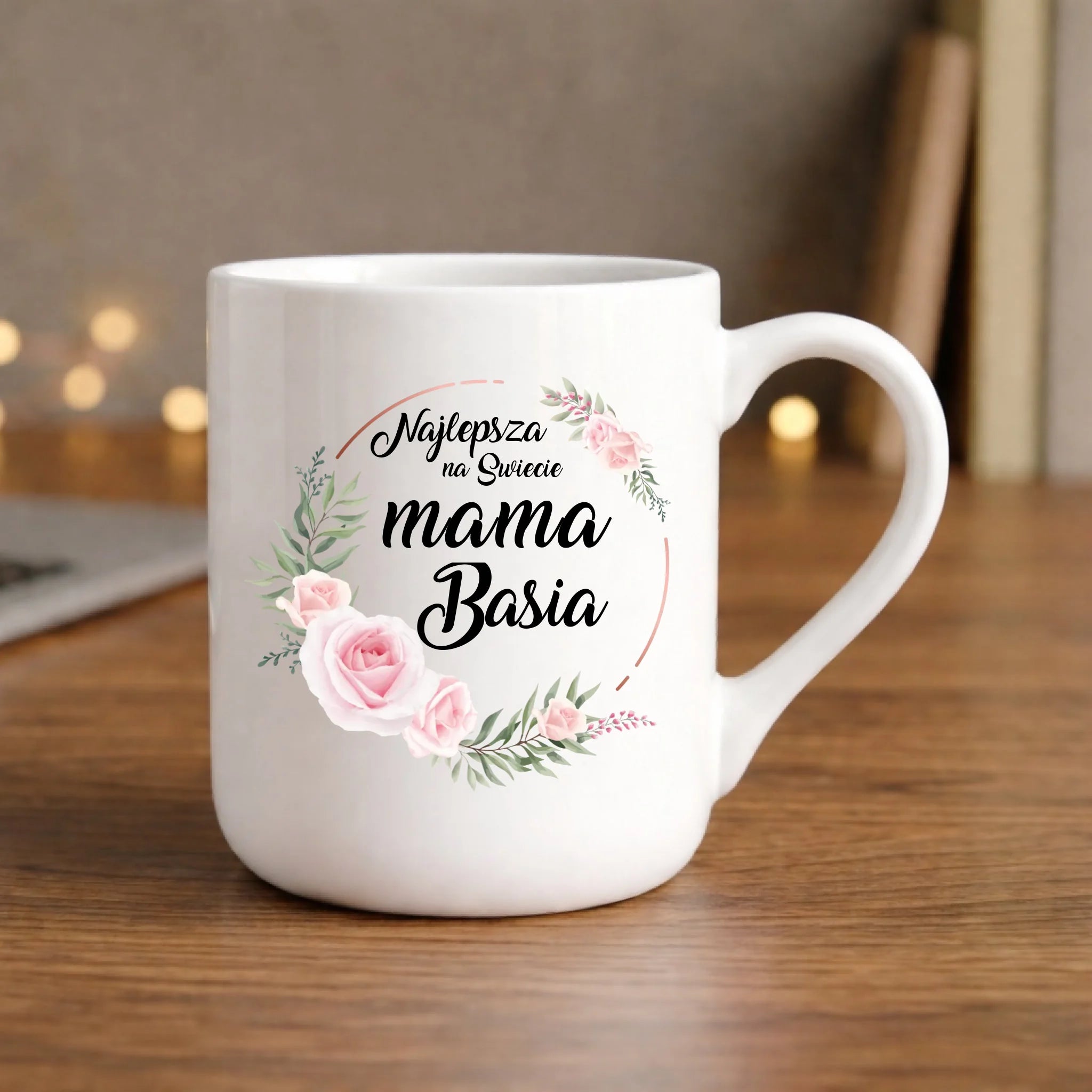 Kubek elegant dla mamy - Najlepsza na Świecie mama - personalizowany DM17 - StoryCups.pl