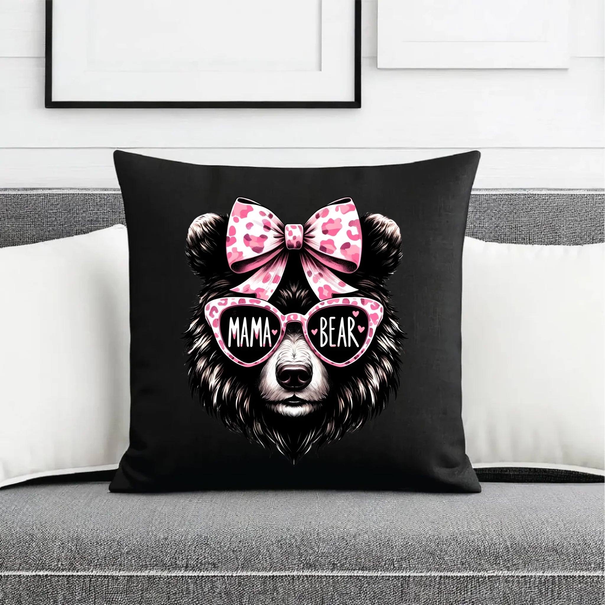 Poduszka dekoracyjna dla mamy - Mama bear DM19 - StoryCups.pl