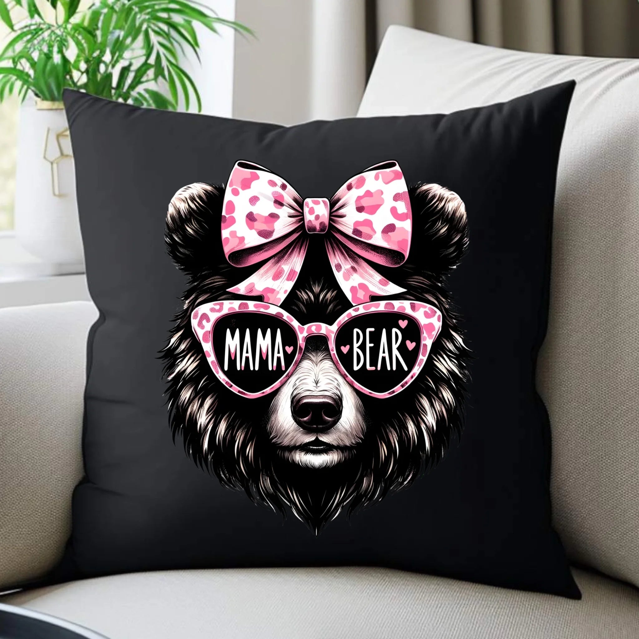 Poduszka dekoracyjna dla mamy - Mama bear DM19 - StoryCups.pl