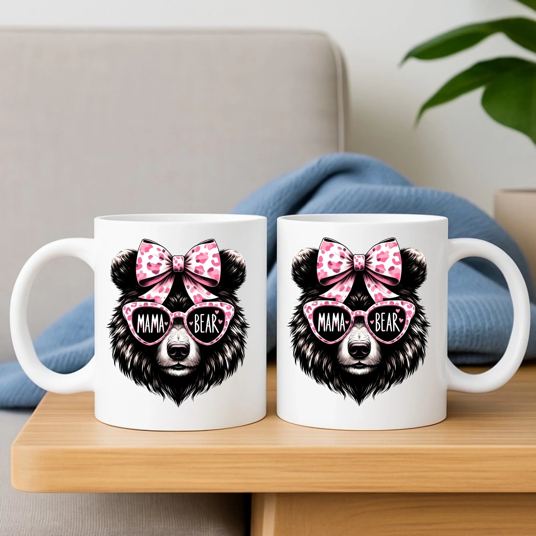 Zestaw poduszka i kubek dla mamy - Mama bear DM19 - StoryCups.pl