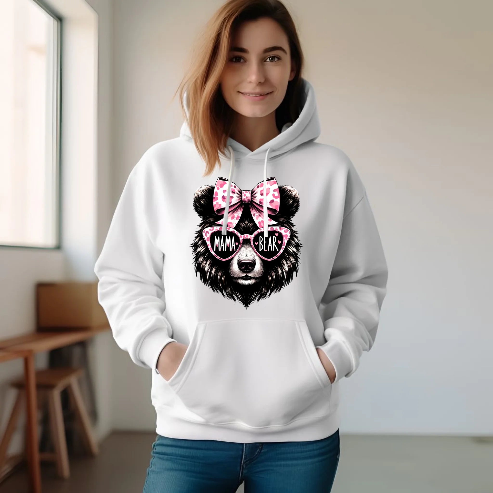 Bluza z kapturem dla mamy - Mama bear DM19 - StoryCups.pl