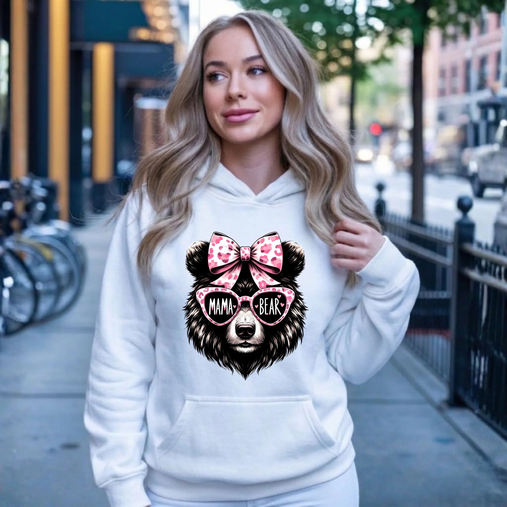 Bluza z kapturem dla mamy - Mama bear DM19 - StoryCups.pl