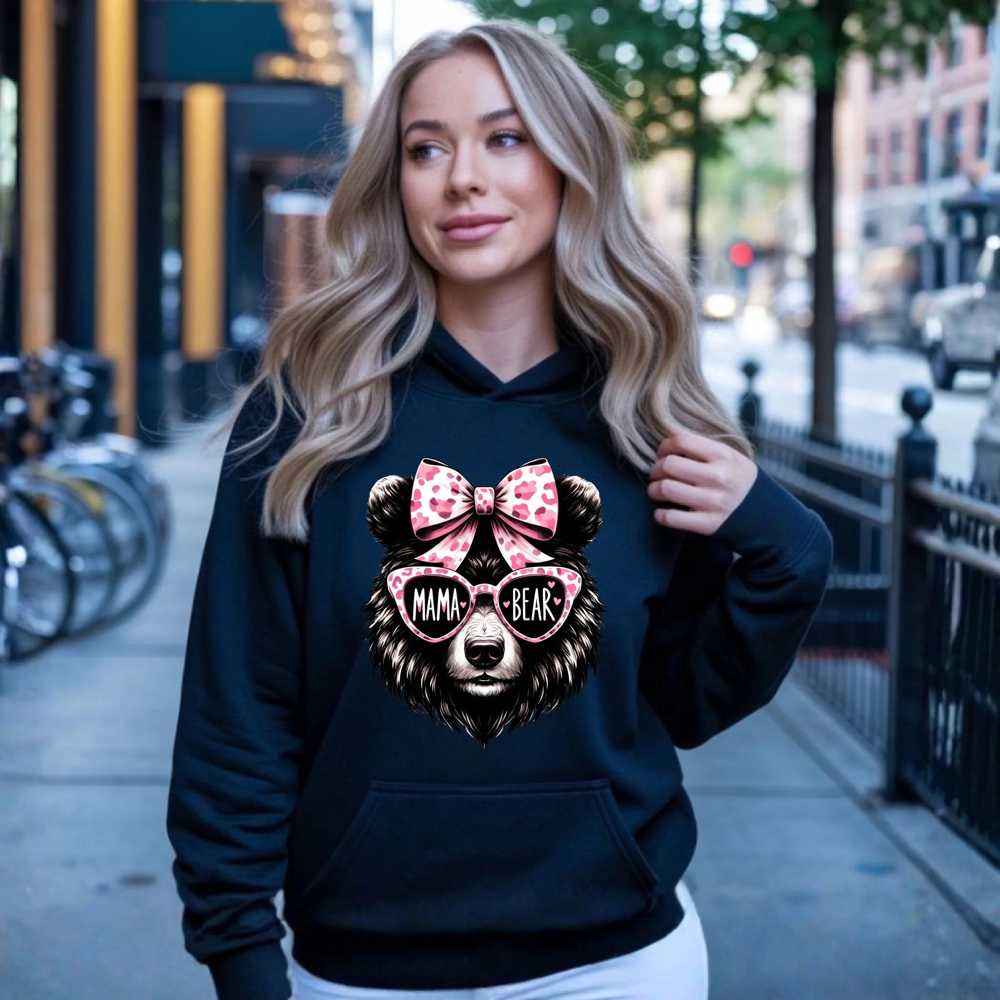 Bluza z kapturem dla mamy - Mama bear DM19 - StoryCups.pl