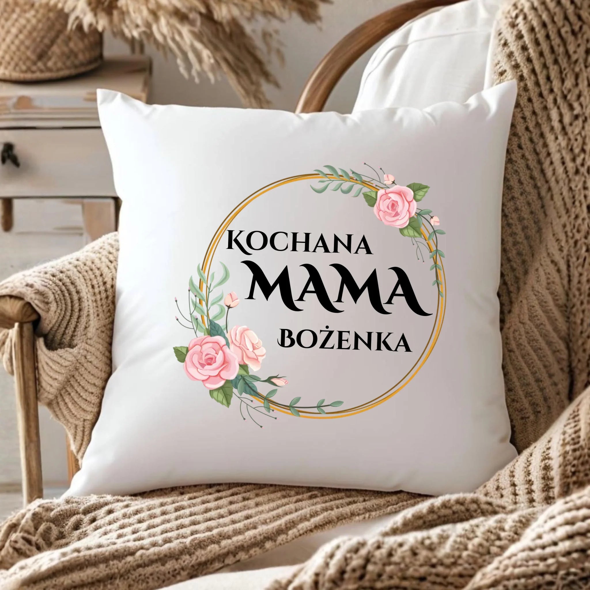 Poduszka dla mamy - Kochana Mama - personalizowana DM20 - StoryCups.pl