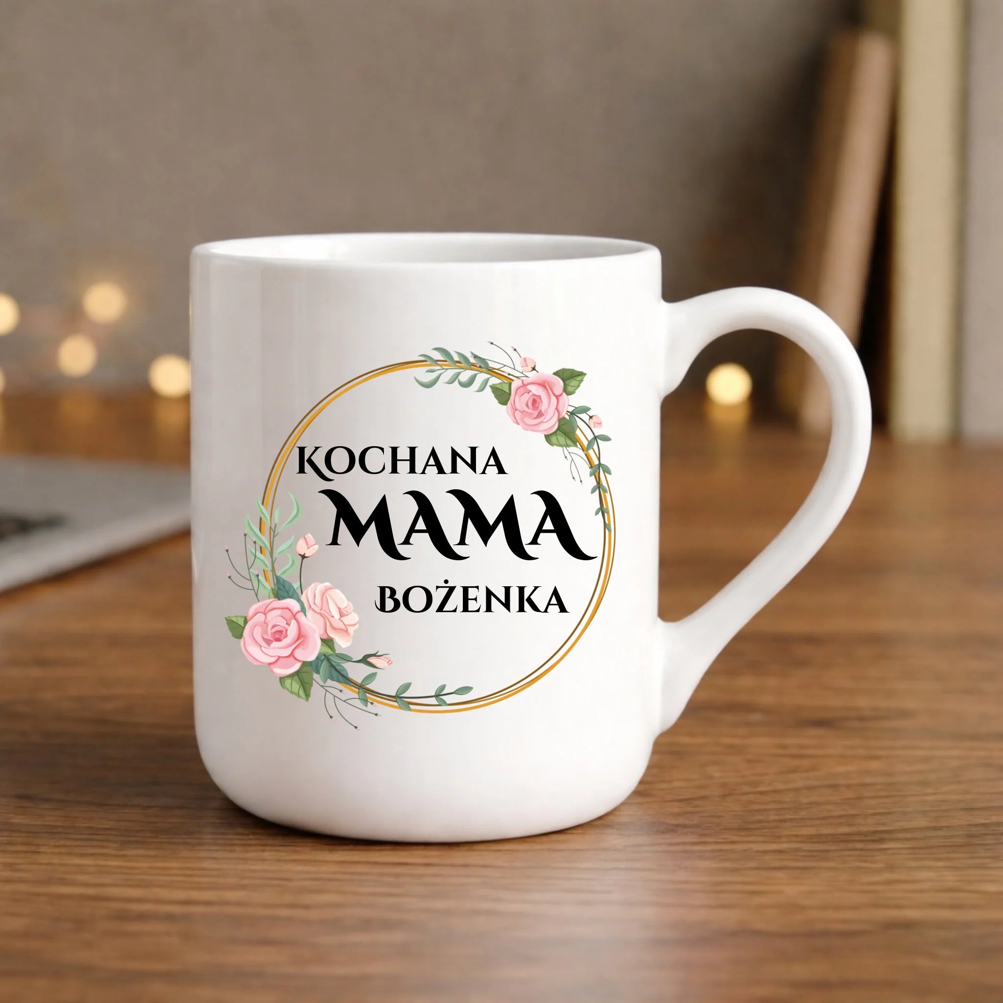 Kubek elegant dla mamy - Kochana Mama - personalizowany DM20 - StoryCups.pl