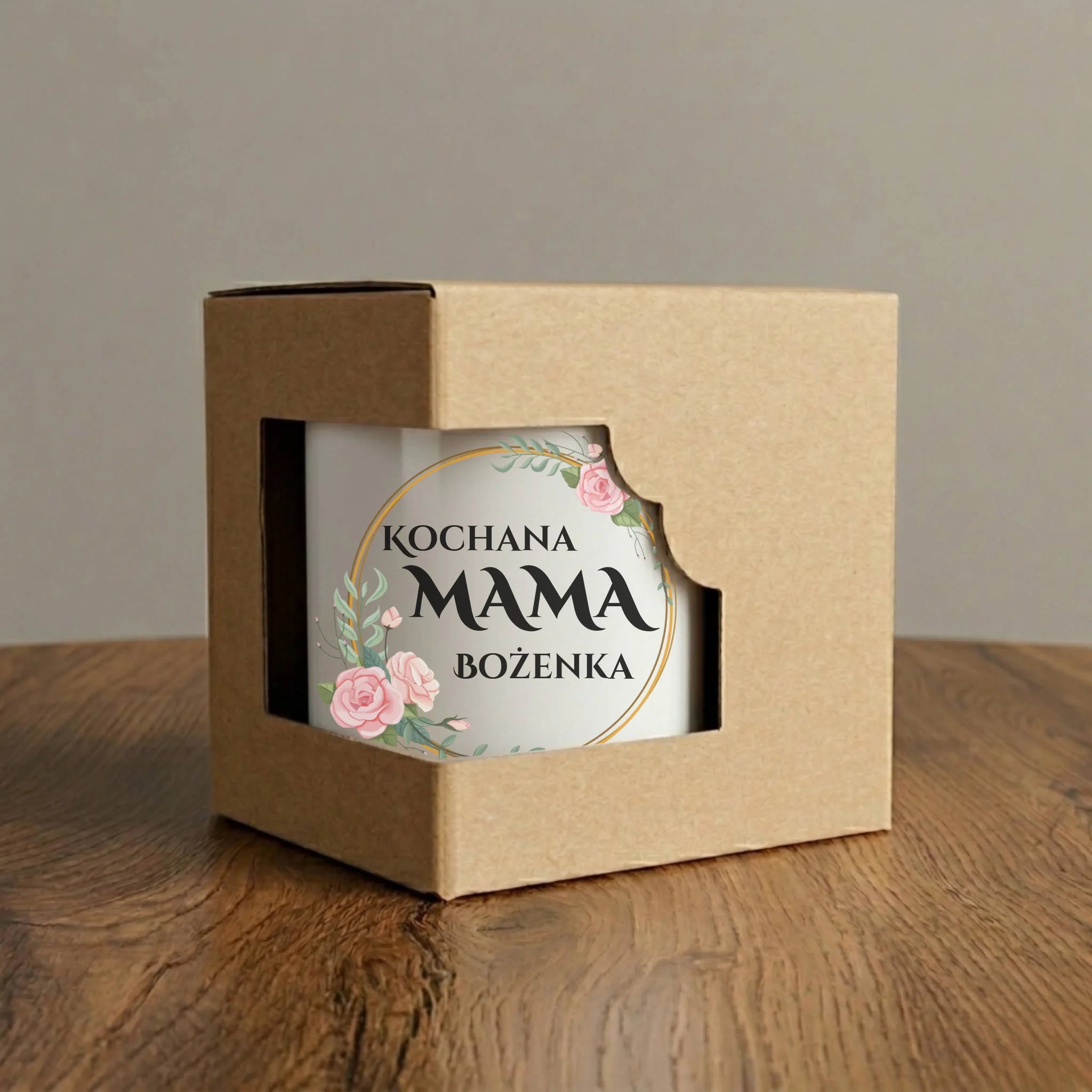 Kubek elegant dla mamy - Kochana Mama - personalizowany DM20 - StoryCups.pl
