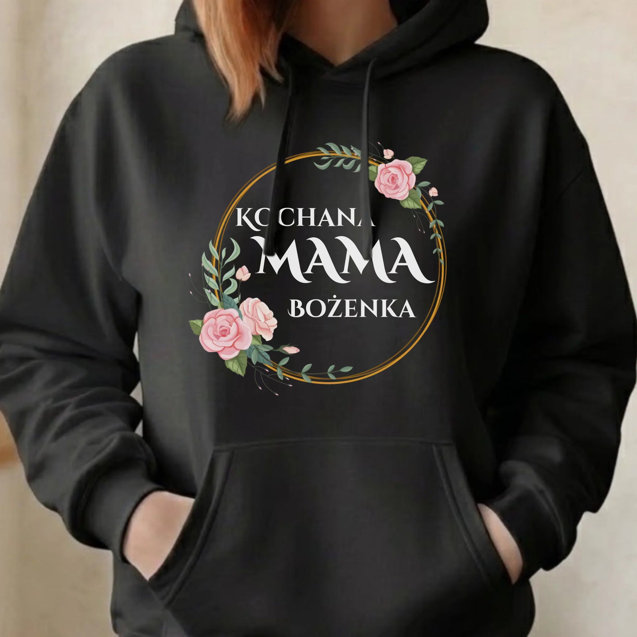 Bluza z kapturem dla mamy - Kochana Mama - personalizowana DM20 - StoryCups.pl