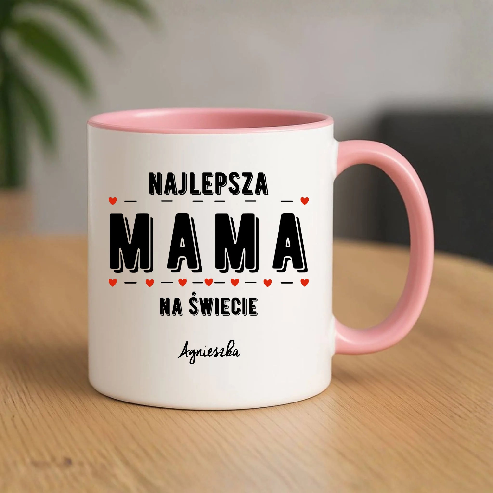 Kubek z imieniem dla mamy - Najlepsza mama - personalizowany DM22 - StoryCups.pl